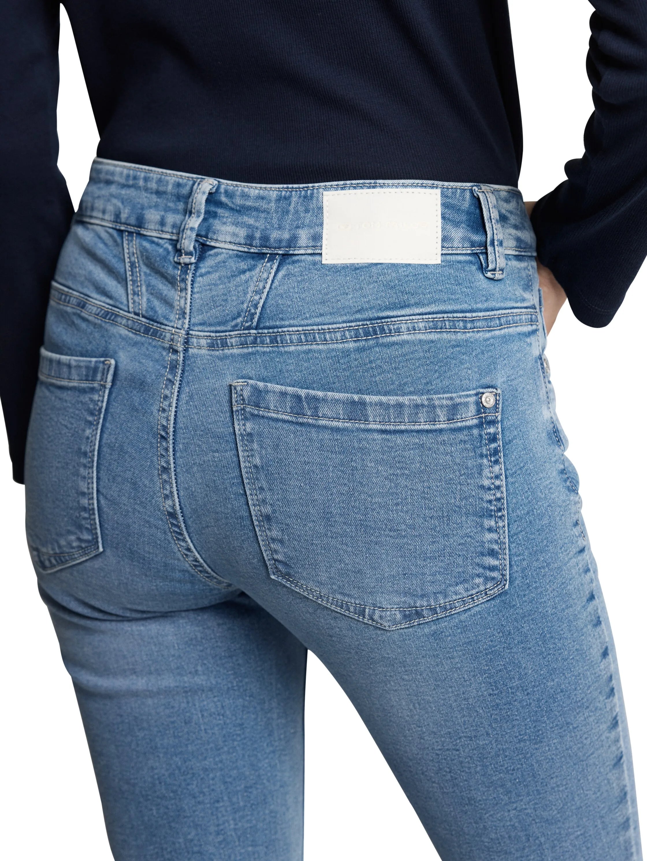 Tom Tailor Light Stone Bright Blue Denim Women Ttlucie Skinny Jeans SKU: 1047848_10151 Image 03