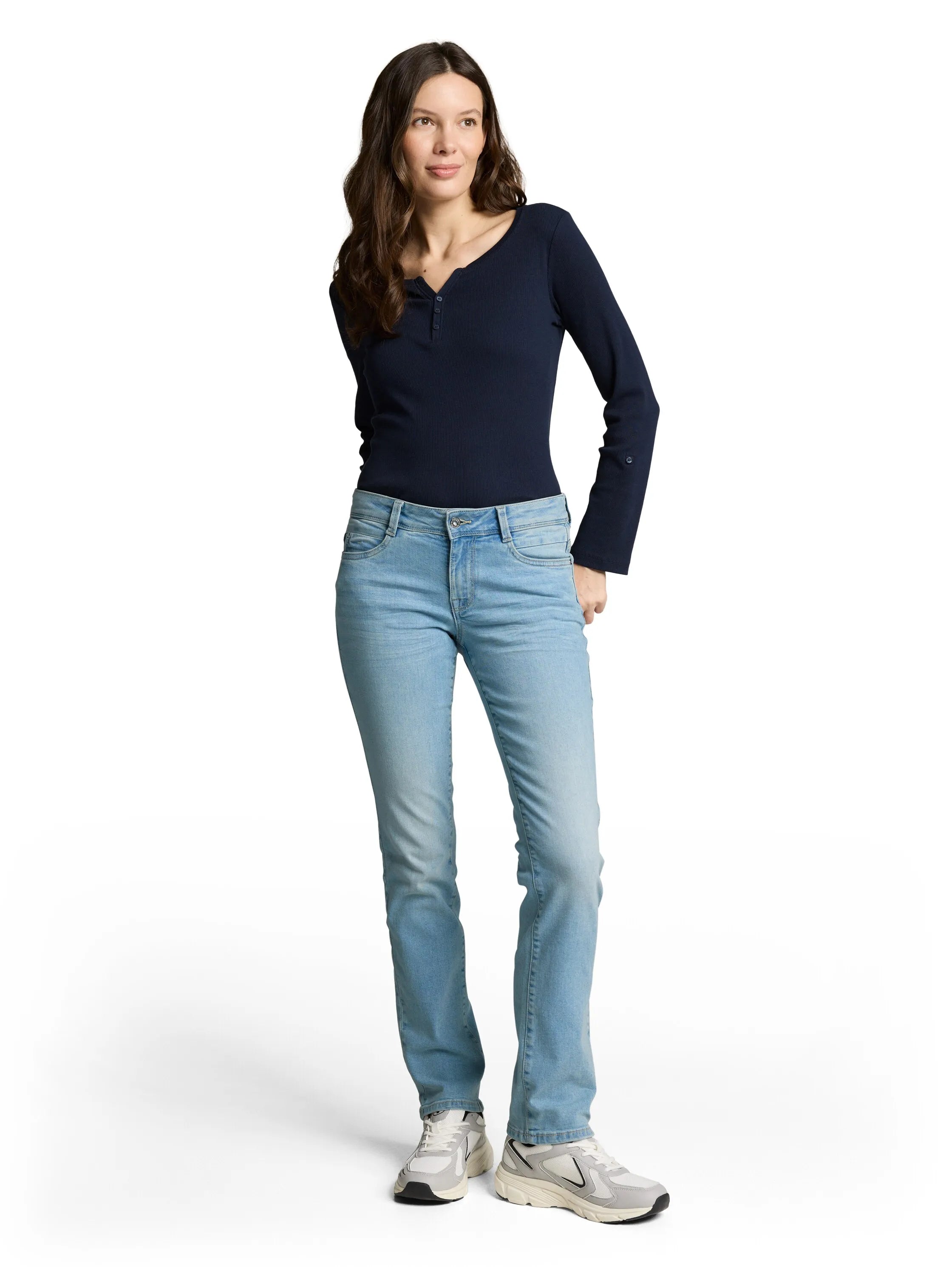 Tom Tailor Light Stone Blue Denim Women Ttliva Straight Jeans SKU: 1047849_10142 Image 04