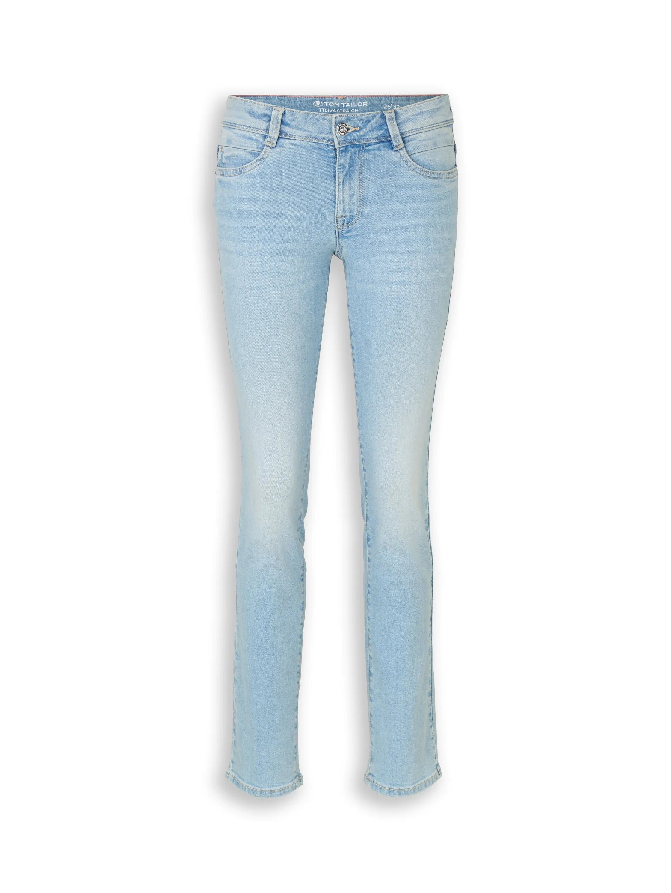Tom Tailor Light Stone Blue Denim Women Ttliva Straight Jeans SKU: 1047849_10142 Image 06