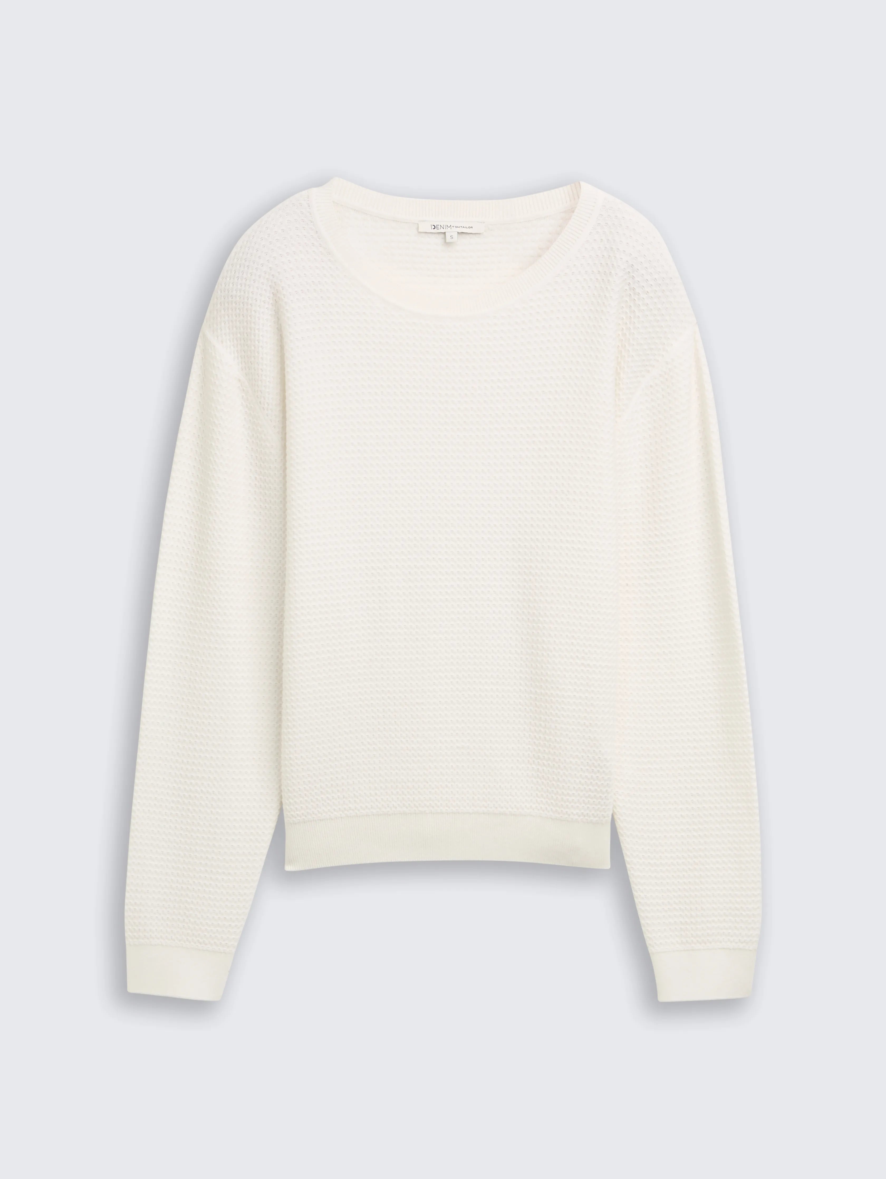 Tom Tailor_0_Knitted Jumper with Round Neck_1047882_10332_01