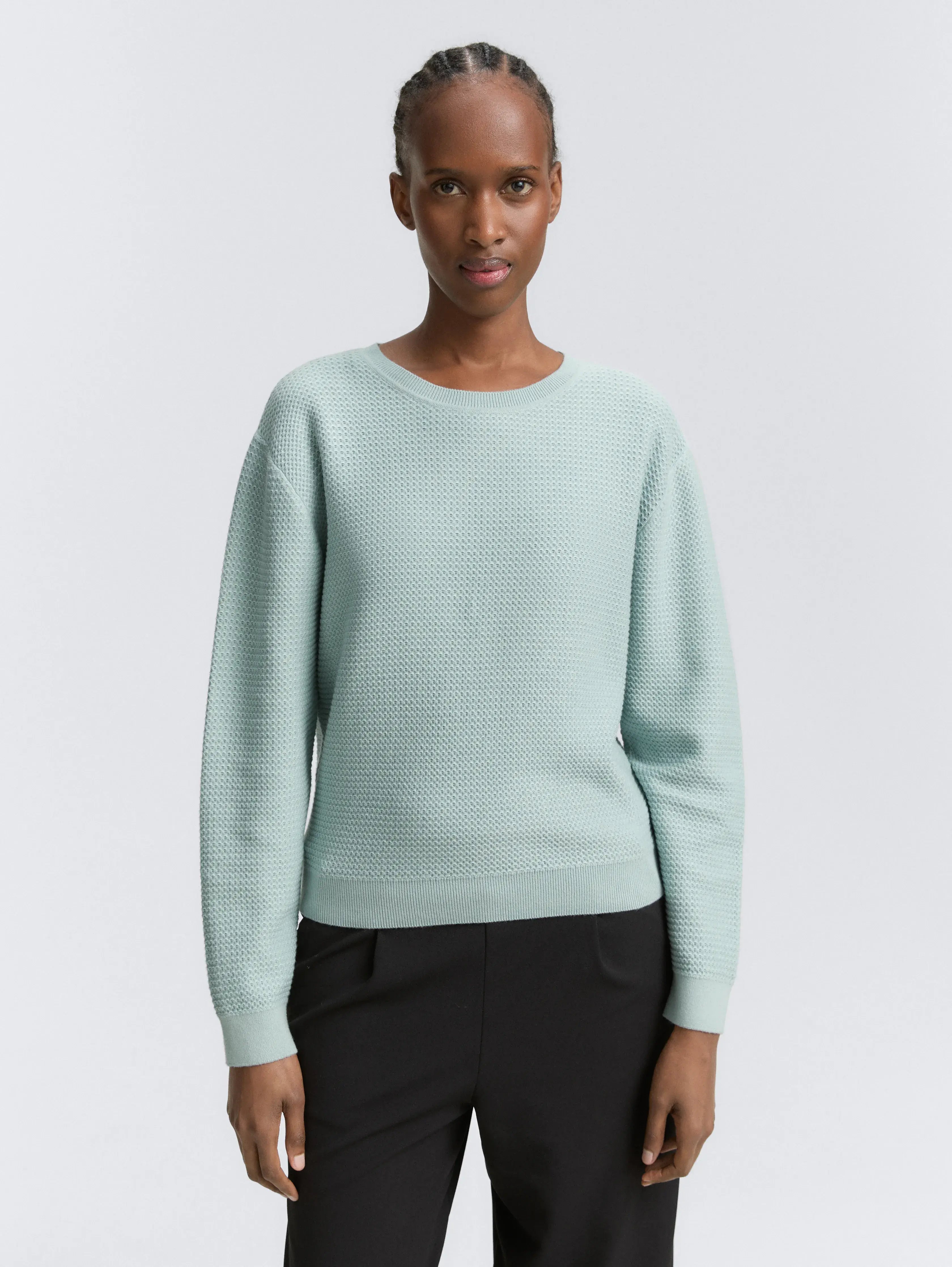 Tom Tailor_0_Knitted Jumper with Round Neck_1047882_13733_02