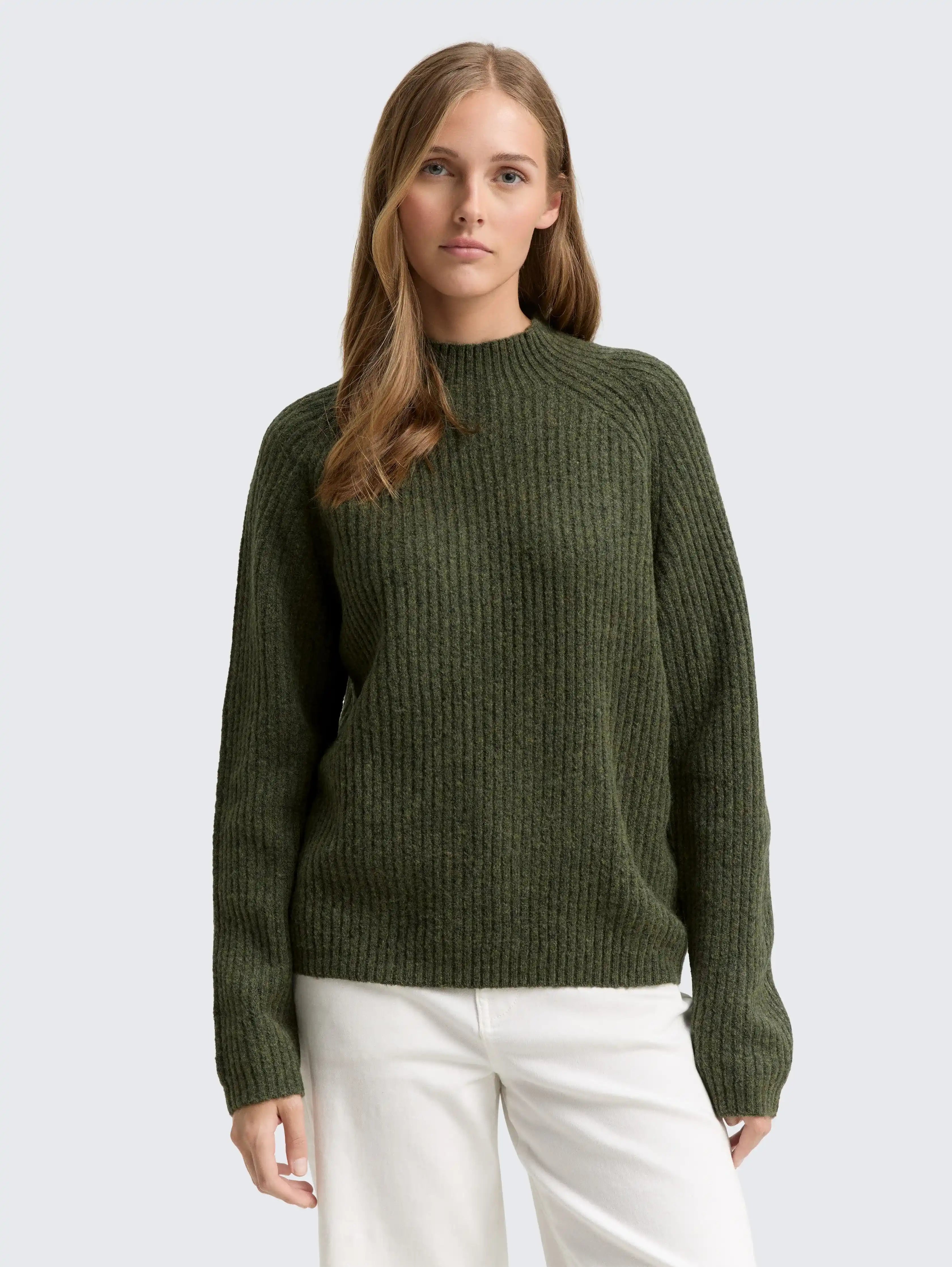 Tom Tailor_0_Relaxed Fit Knitted Jumper with Stand-Up Collar_1047895_38545_02