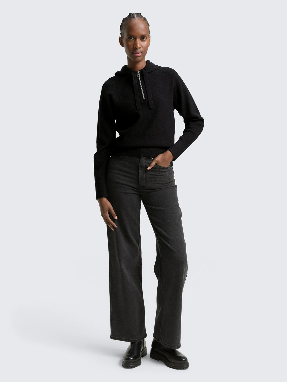 Tom Tailor_0_Hoodie Knitted Jumper with Zip_1047896_14482_01