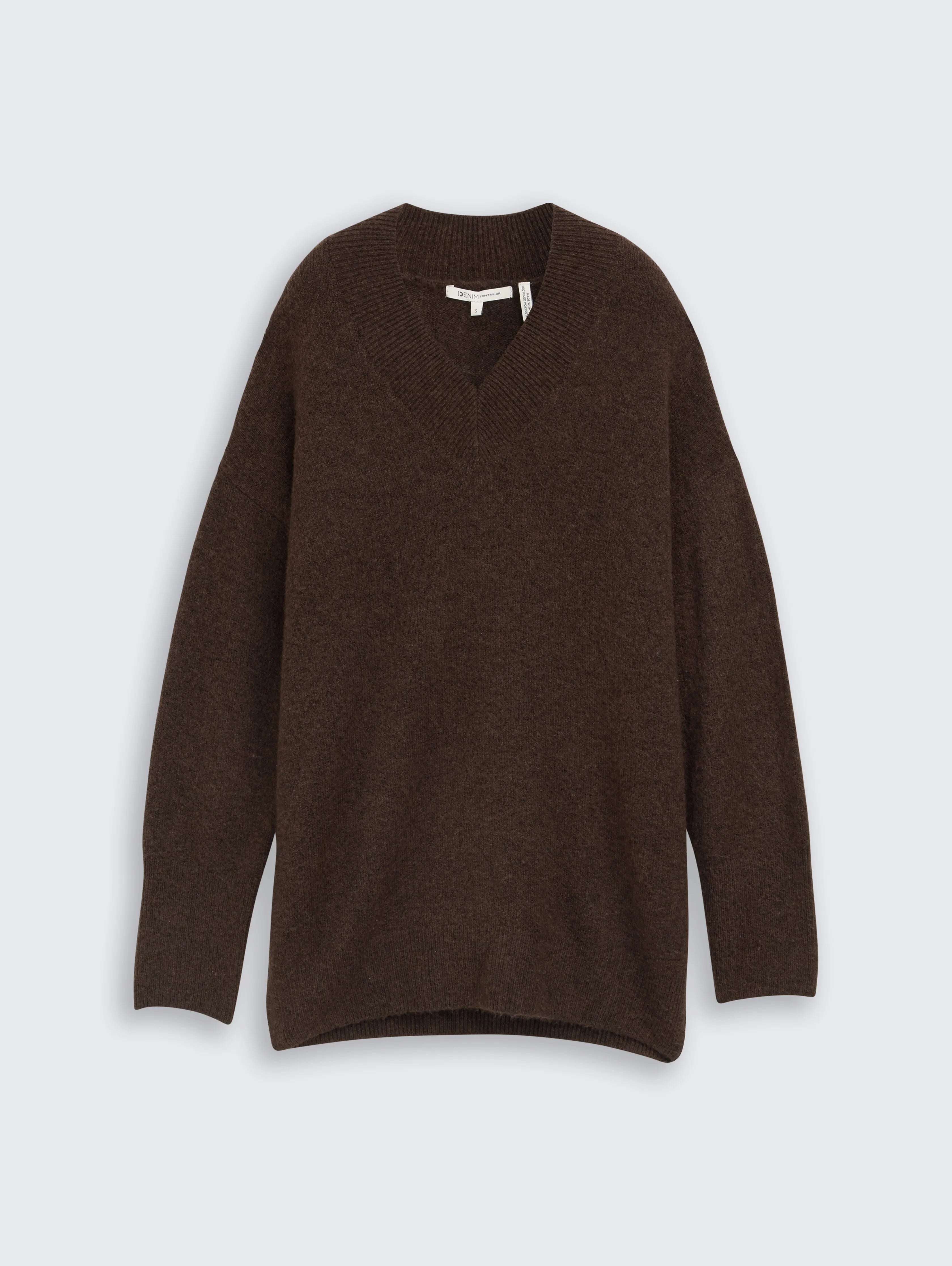 Tom Tailor_0_Longstyle Knitted Jumper with V-Neckline_1047905_38864_04