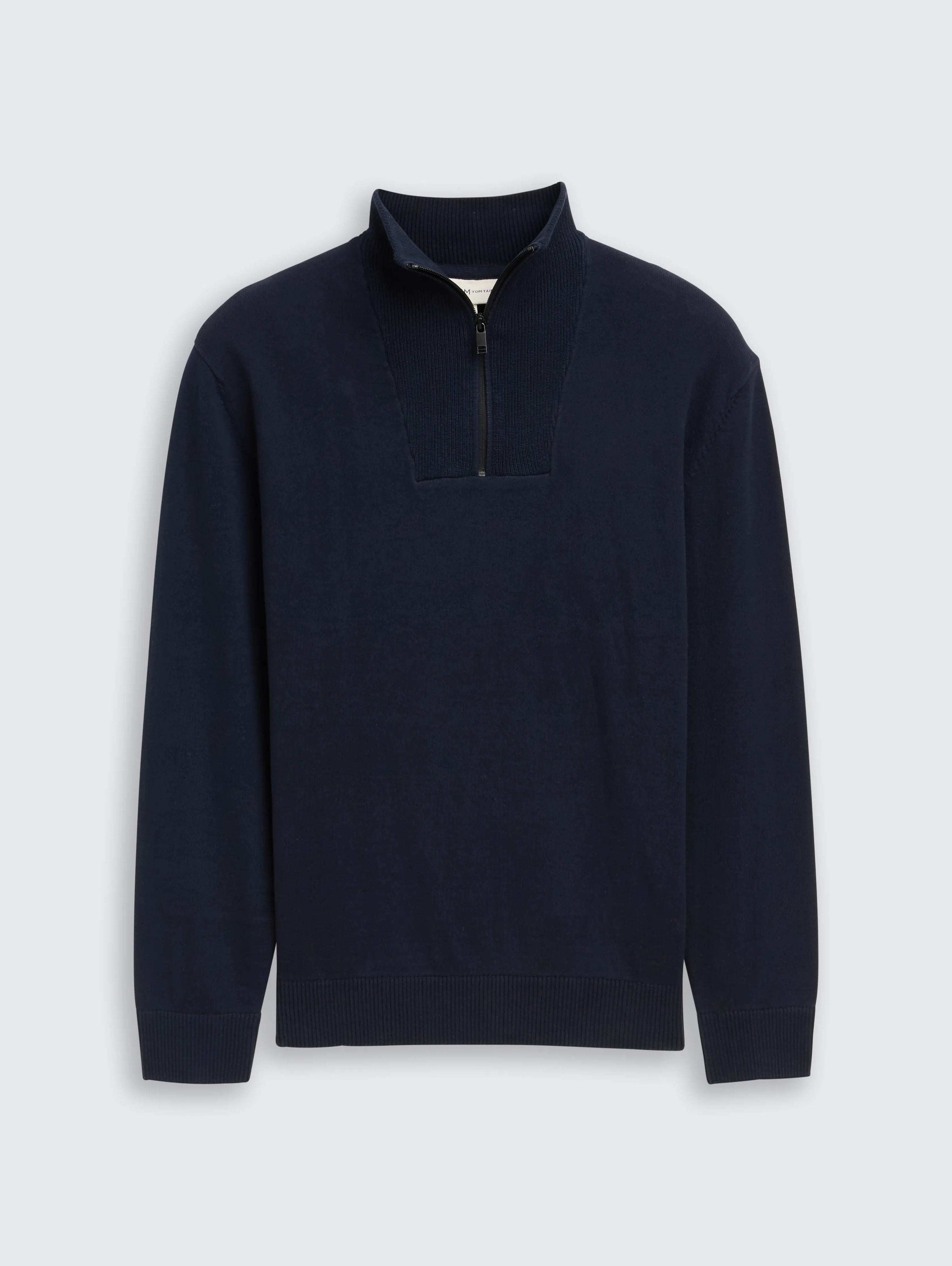 Tom Tailor_0_Cotton Troyer Knit Jumper_1047962_10668_01