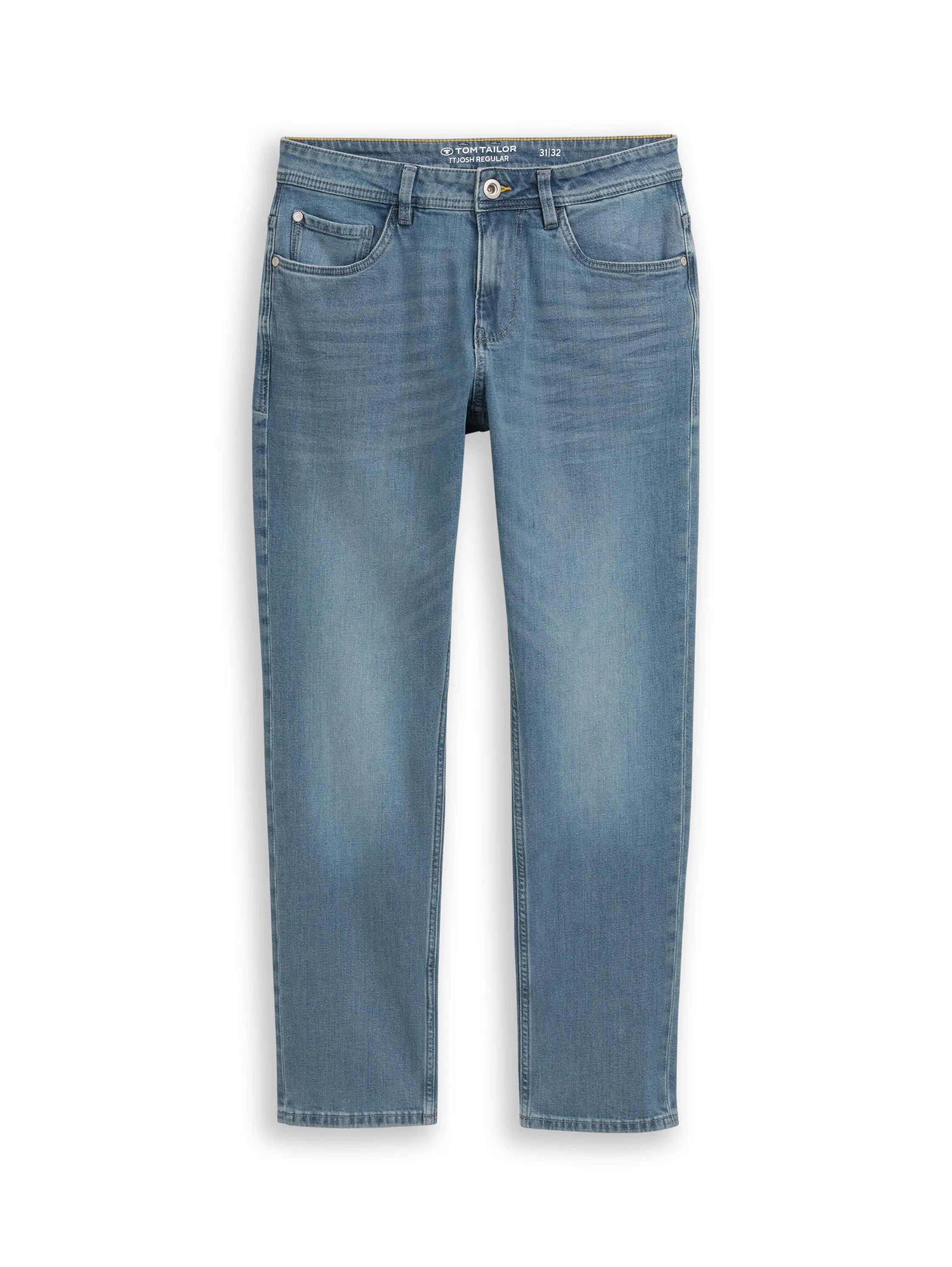 Tom Tailor Blue Grey Denim Men Ttjosh Regular Slim Stretch Jeans SKU: 1047978_10160 Image 06
