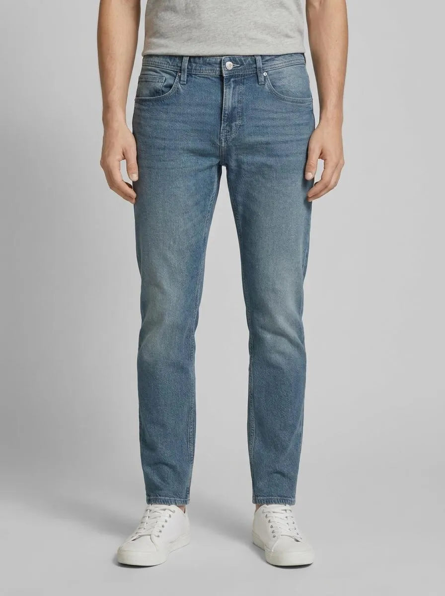 Denim Tom Tailor Used Mid Blue Grey Denim Men Ttpiers Slim Jeans SKU: 1047987_10108 Image 00