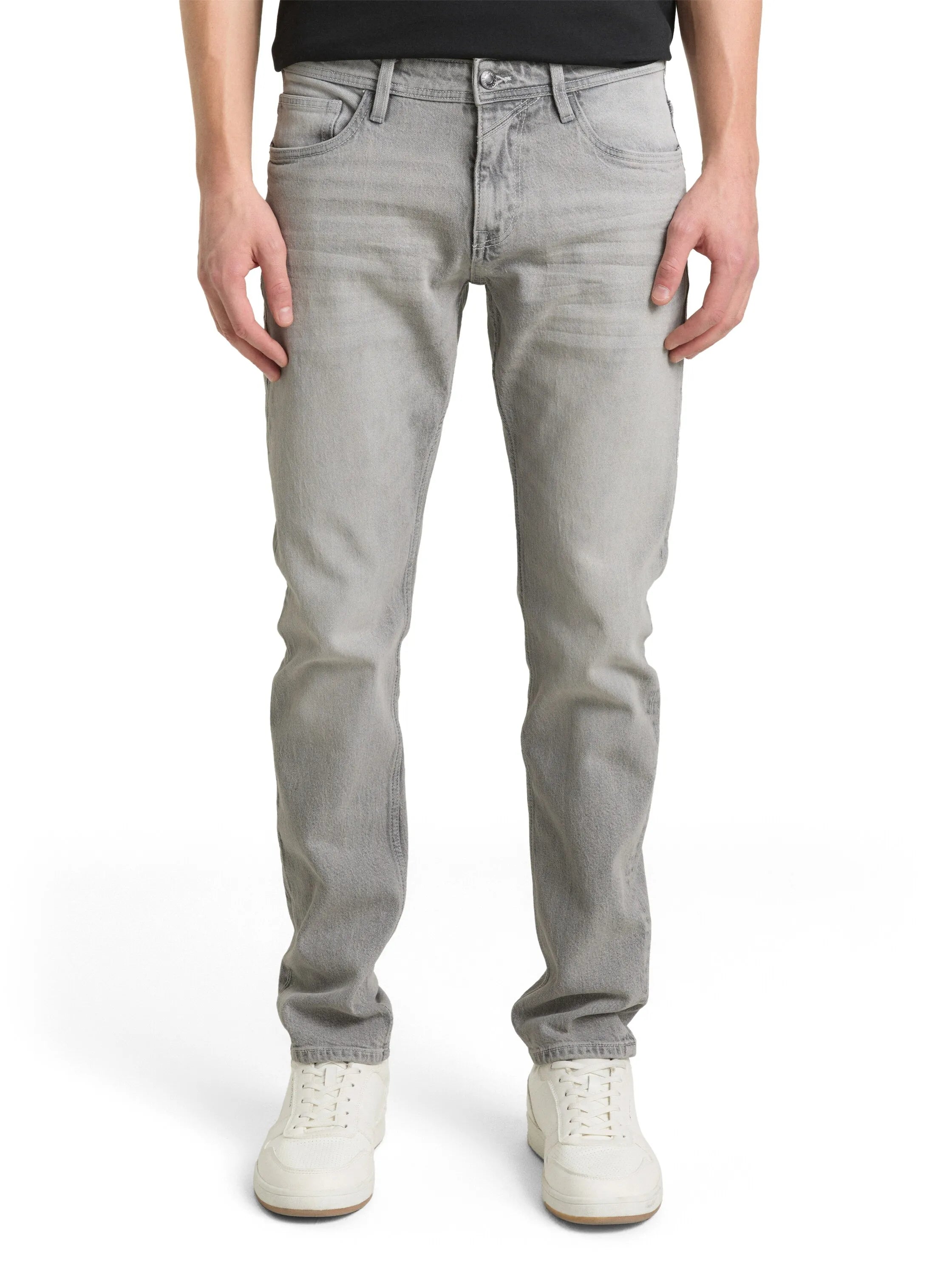 Denim Tom Tailor Used Light Stone Grey Denim Men Ttpiers Slim Jeans SKU: 1047987_10218 Image 01