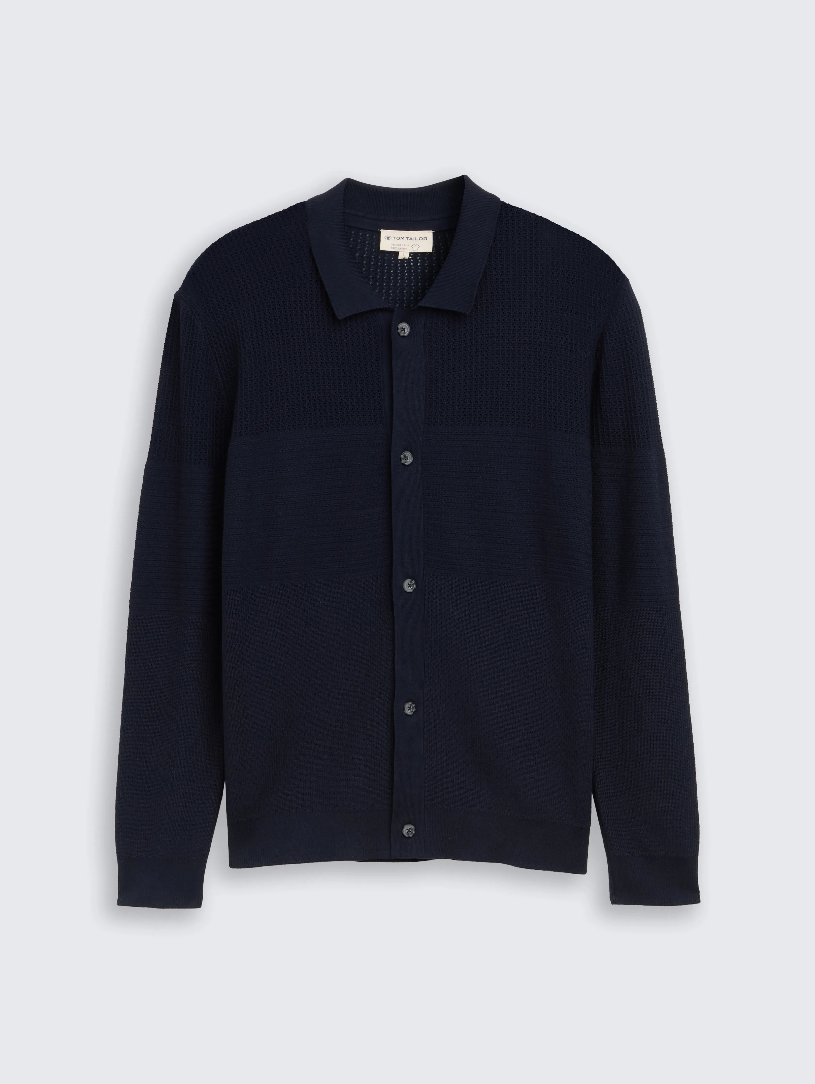 Tom Tailor_0_Cardigan with Button Placket_1048003_10668_01