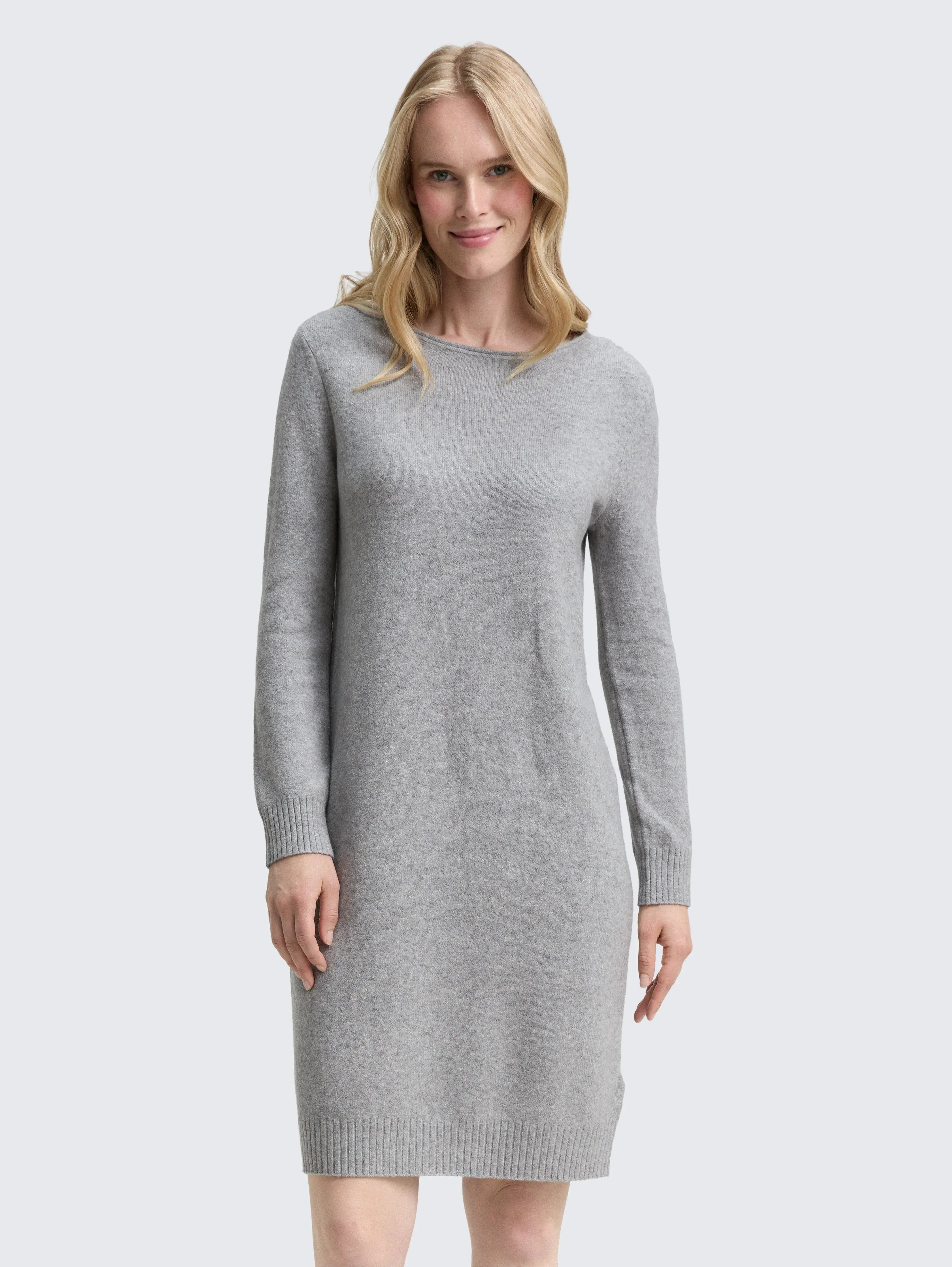 Tom Tailor_0_Knitted Dress with Boat Neckline_1048321_21373_02