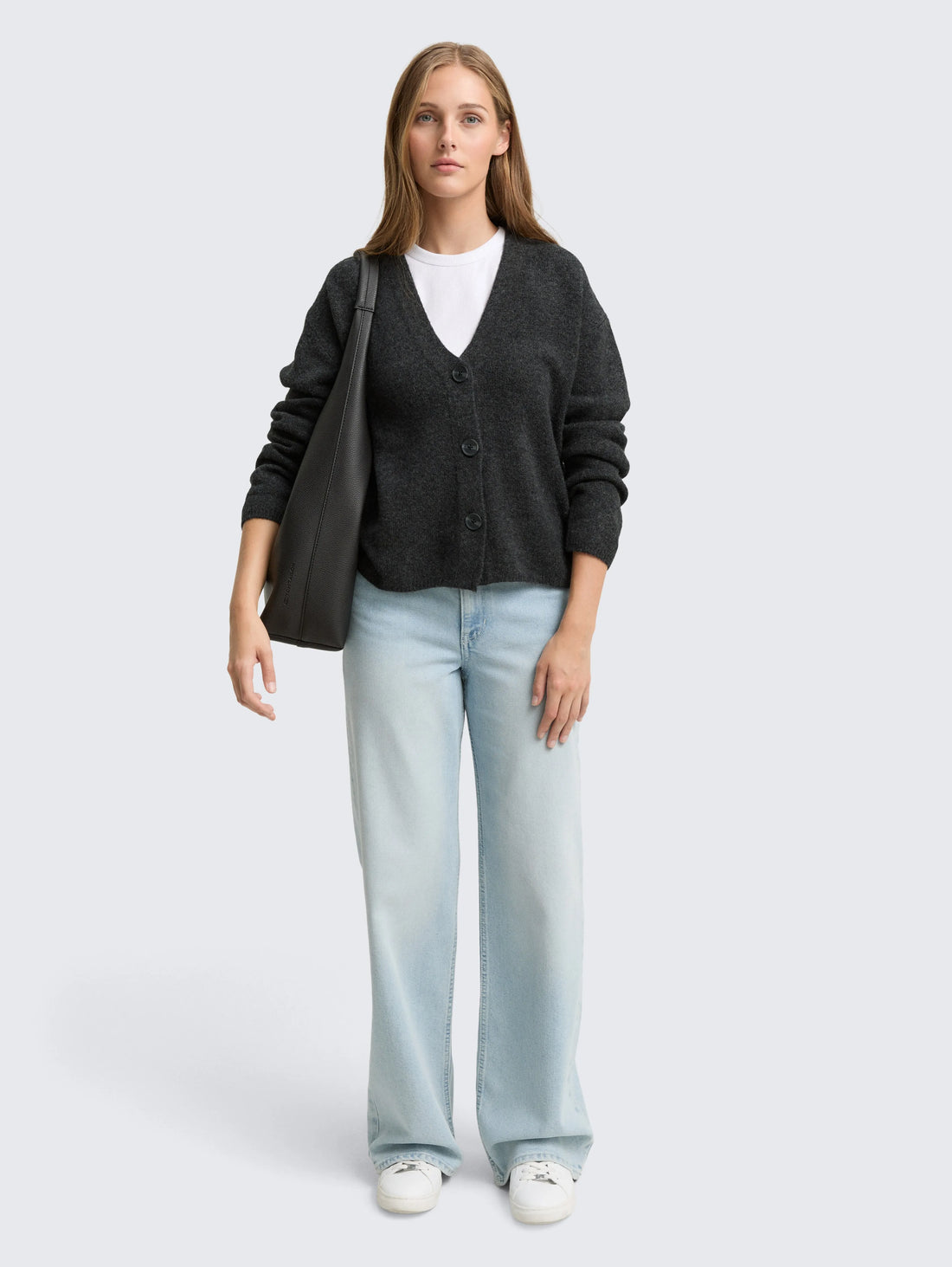 Tom Tailor_White_Cardigan with V-Neck_1048350_12880_01