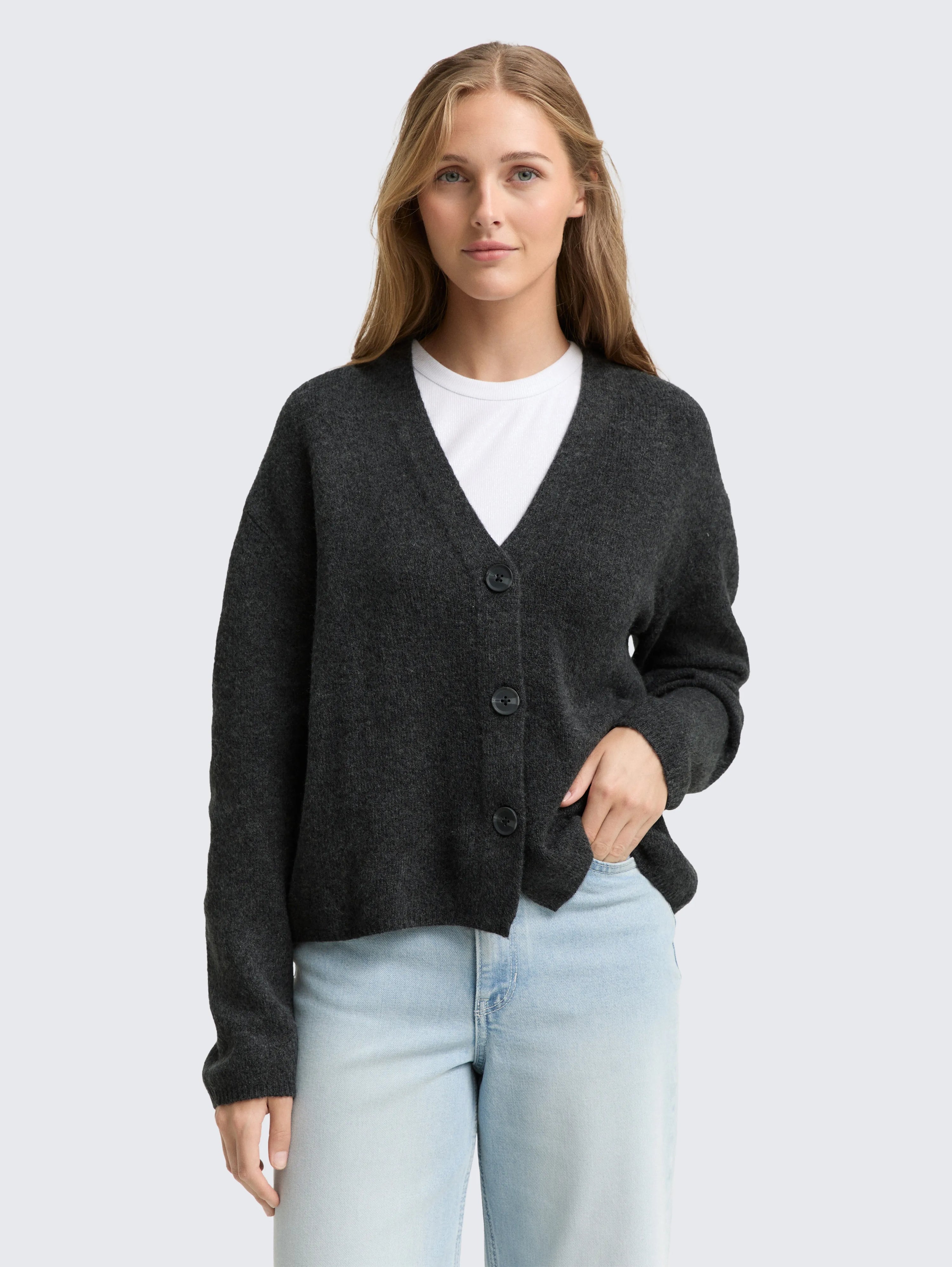 Tom Tailor_White_Cardigan with V-Neck_1048350_12880_02