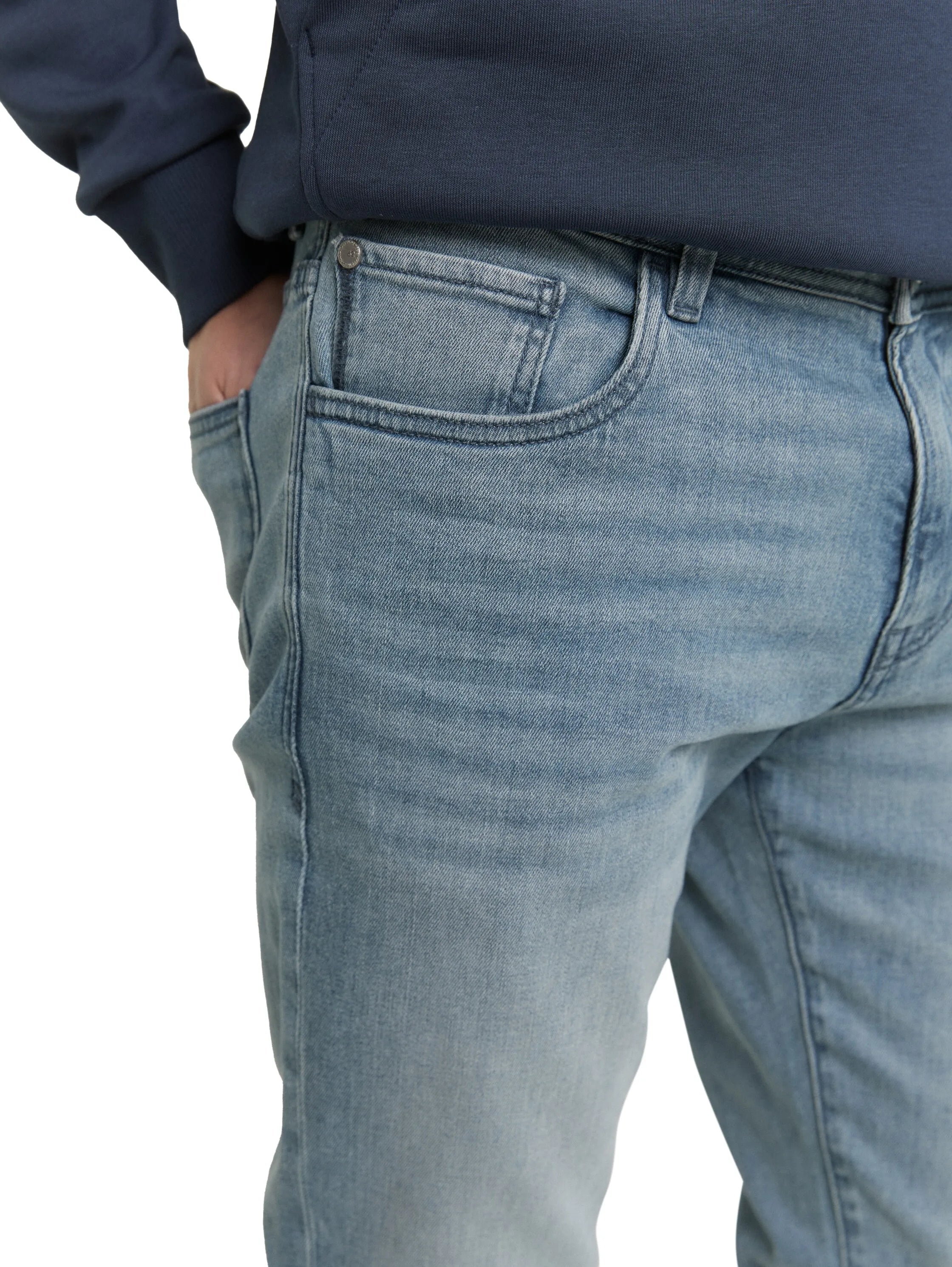 Tom Tailor Light Stone Blue Grey Denim Men Ttjosh Regular Slim Jeans SKU: 1048363_10161 Image 04