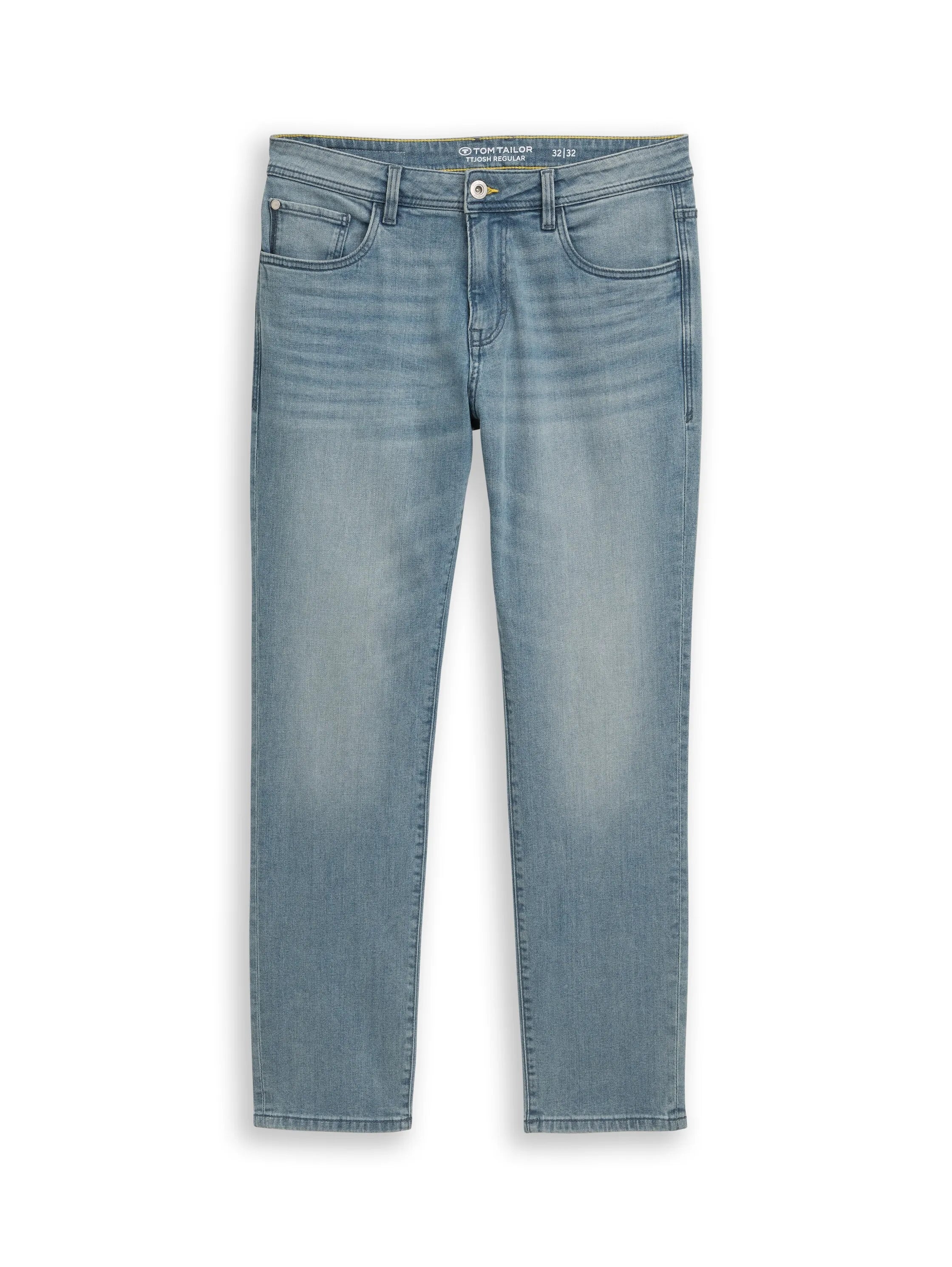 Tom Tailor Light Stone Blue Grey Denim Men Ttjosh Regular Slim Jeans SKU: 1048363_10161 Image 06