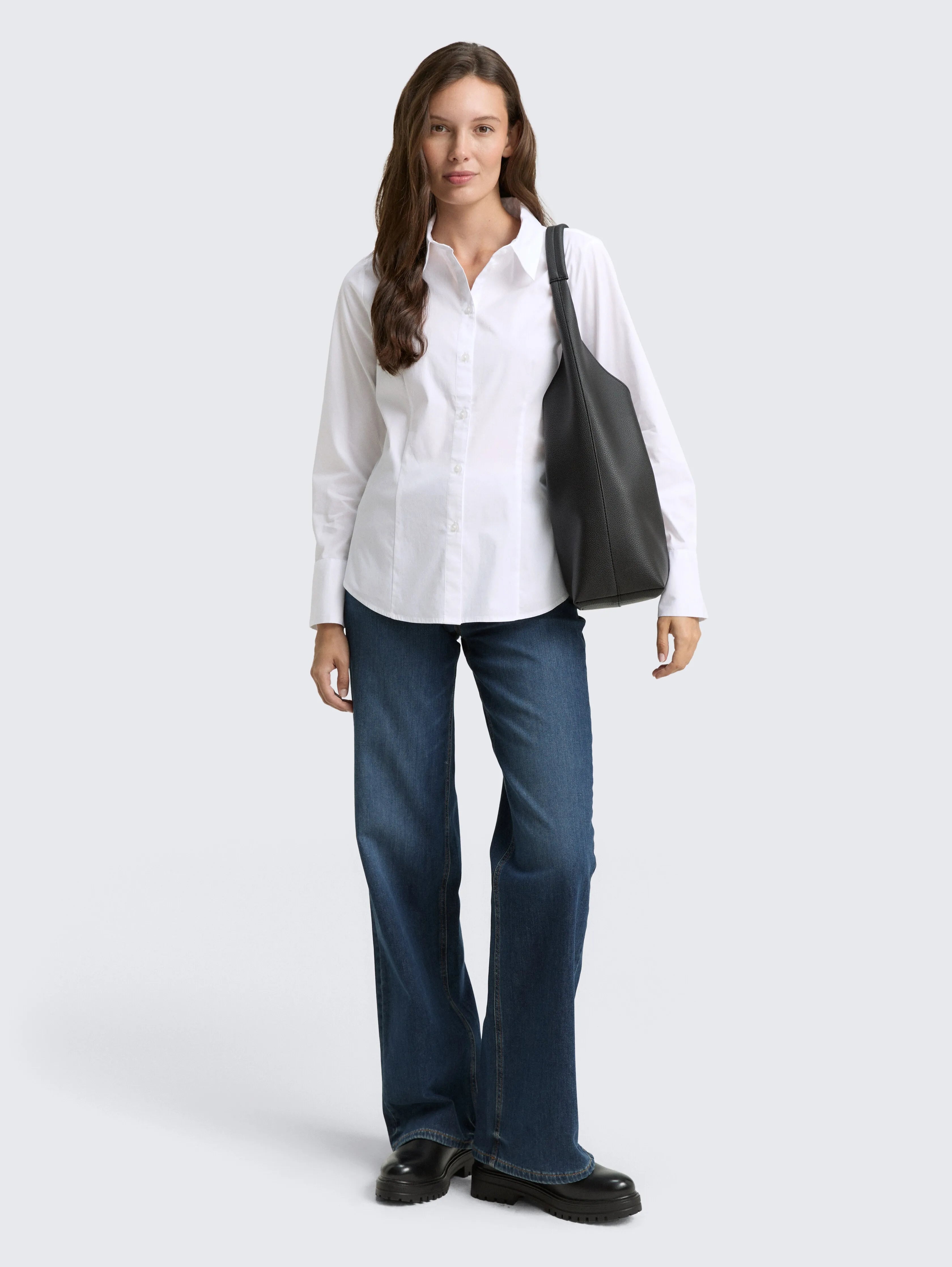 Tom Tailor_0_Fitted Poplin Shirt Blouse_1048370_20000_01