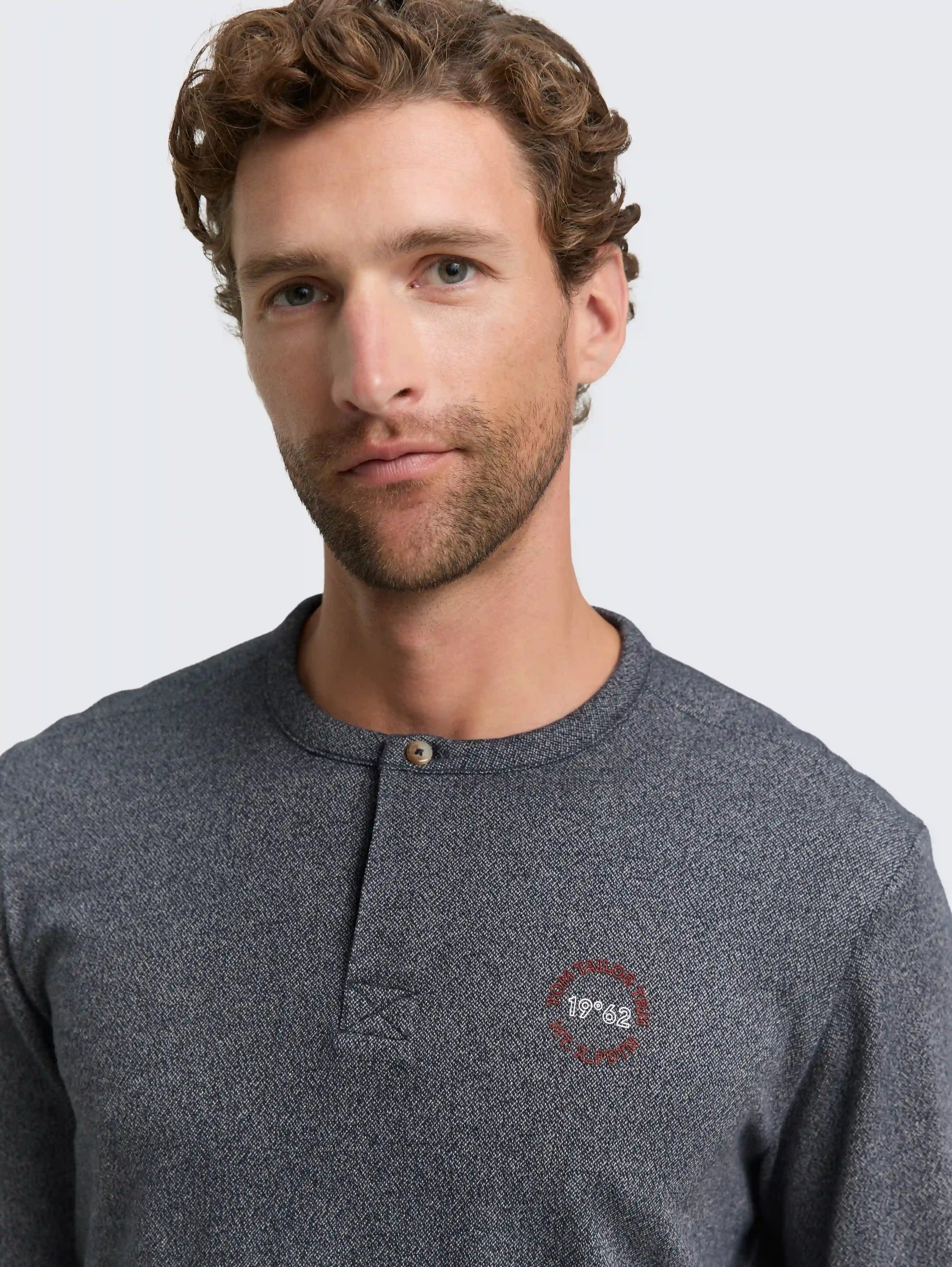 Tom Tailor_0_Cotton Henley Long-Sleeved Shirt_1048587_19932_05