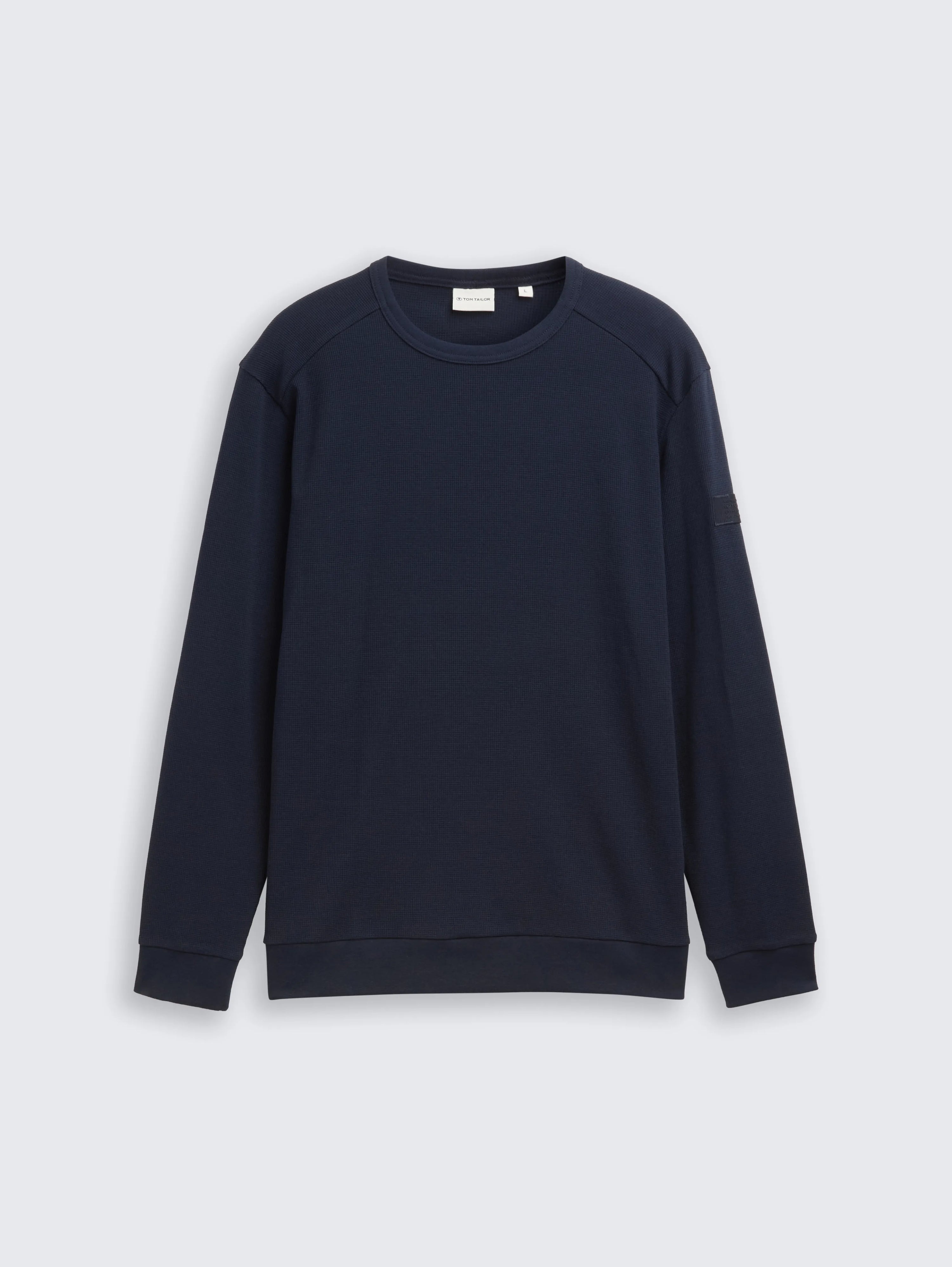 Tom Tailor_0_Long-Sleeved Shirt with Waffle Texture_1048612_10668_04