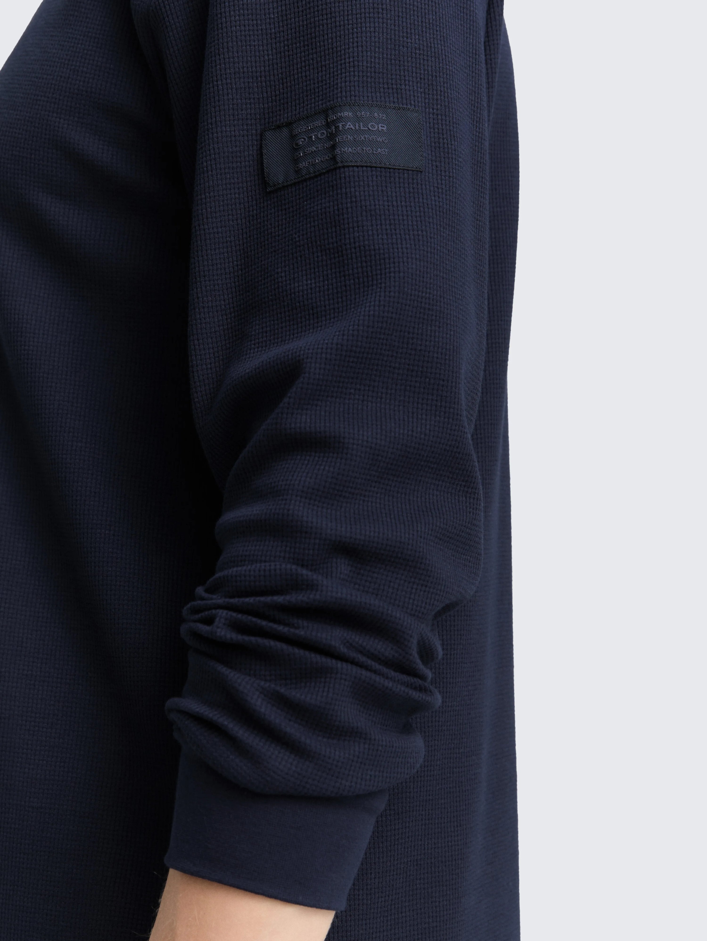 Tom Tailor_0_Long-Sleeved Shirt with Waffle Texture_1048612_10668_05