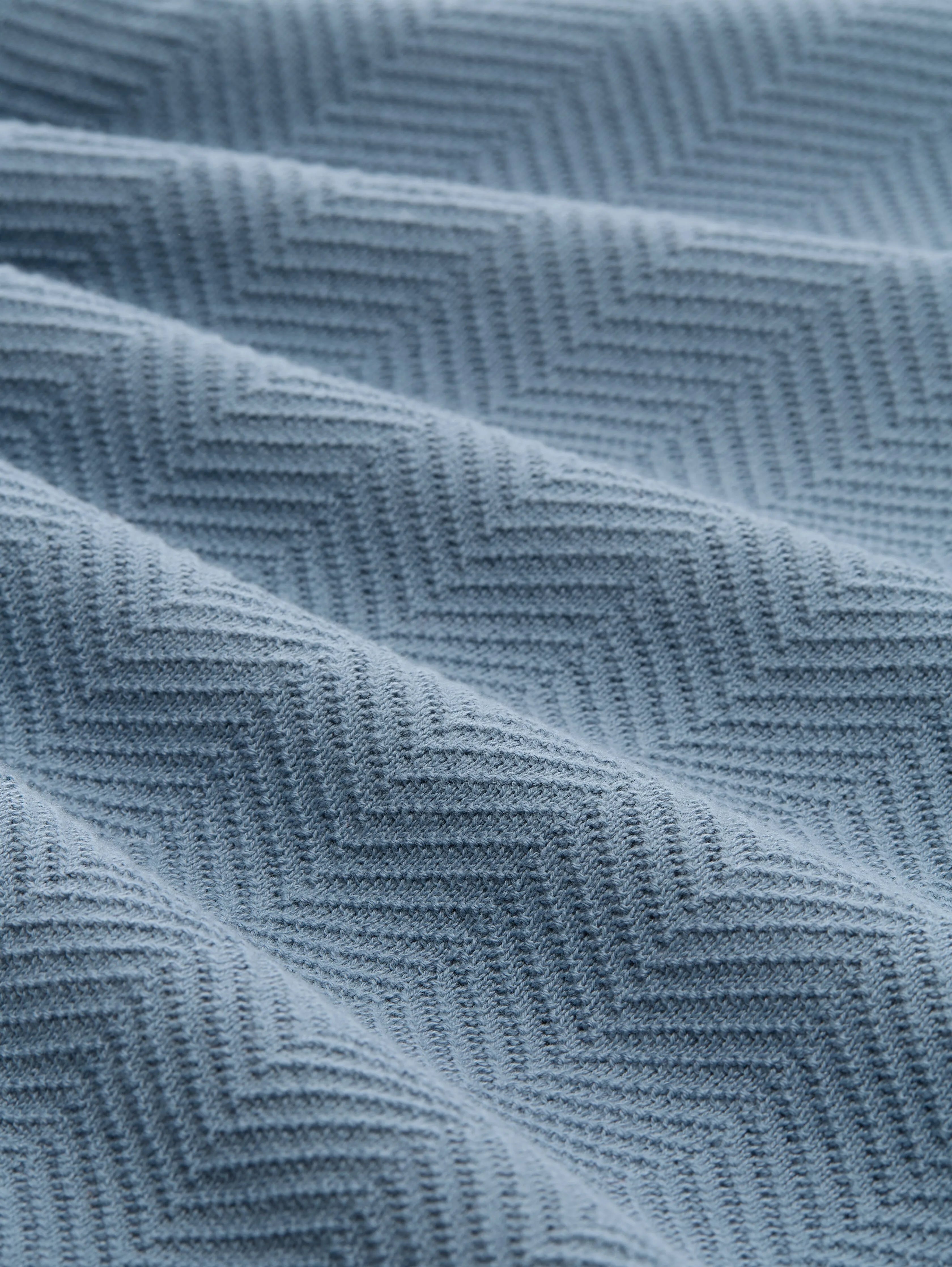 Tom Tailor_Beige_Troyer Knit Jumper with Herringbone Texture_1048722_28800_06