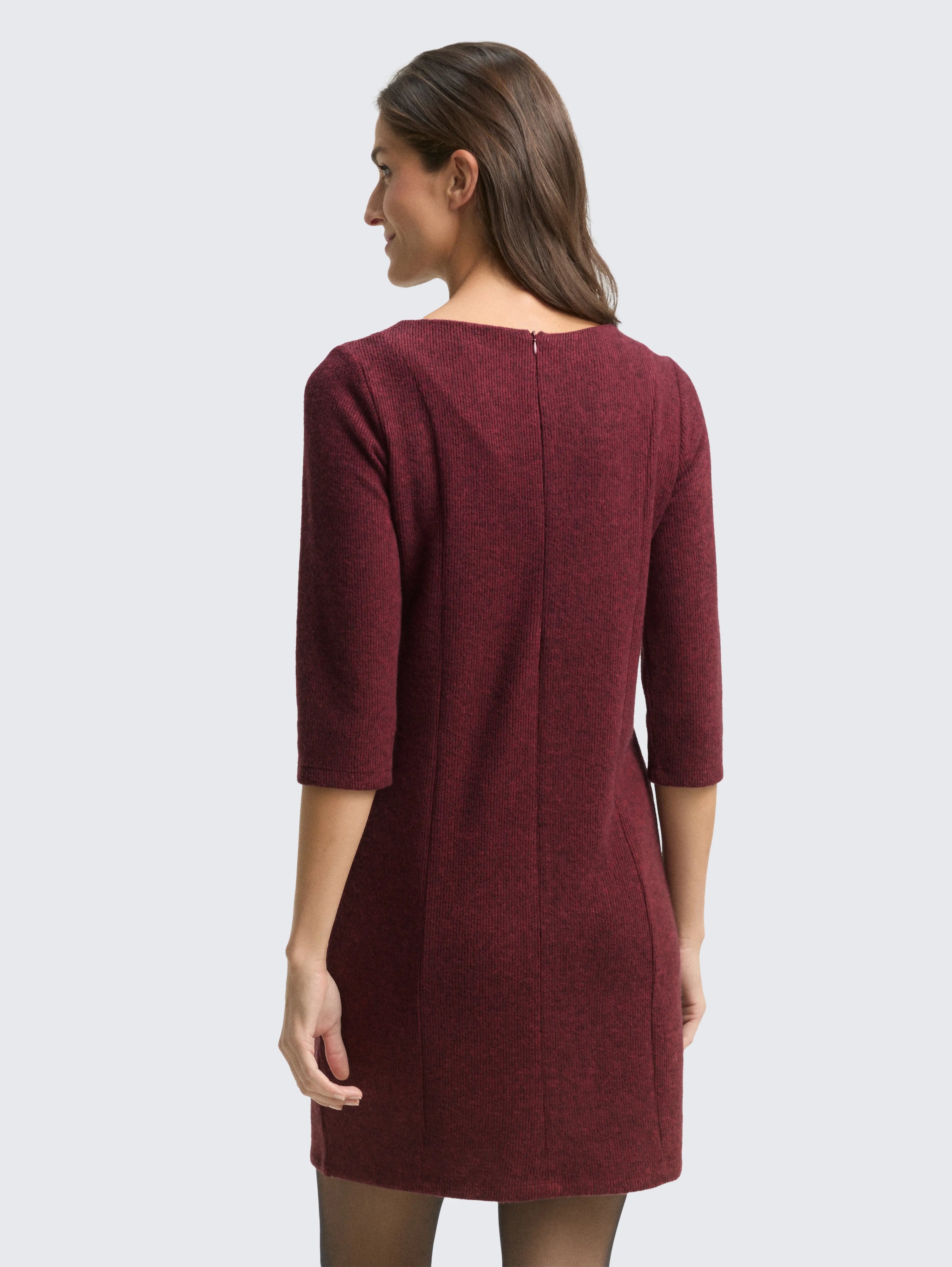 Tom Tailor_White_Cosy Dress with 3/4 Sleeves_1048782_39063_03