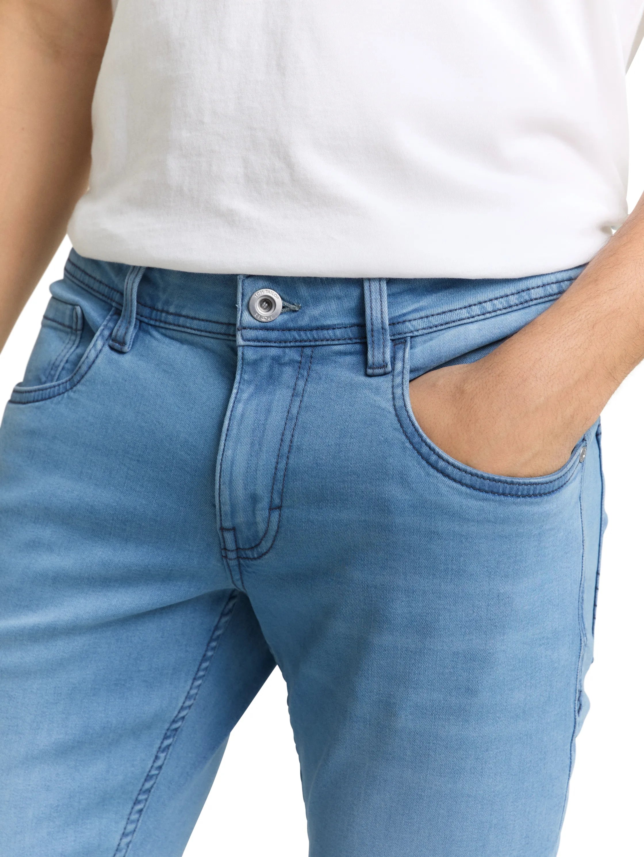 Tom Tailor Light Stone Blue Denim Men Tttroy Slim Jeans SKU: 1048840_10142 Image 03