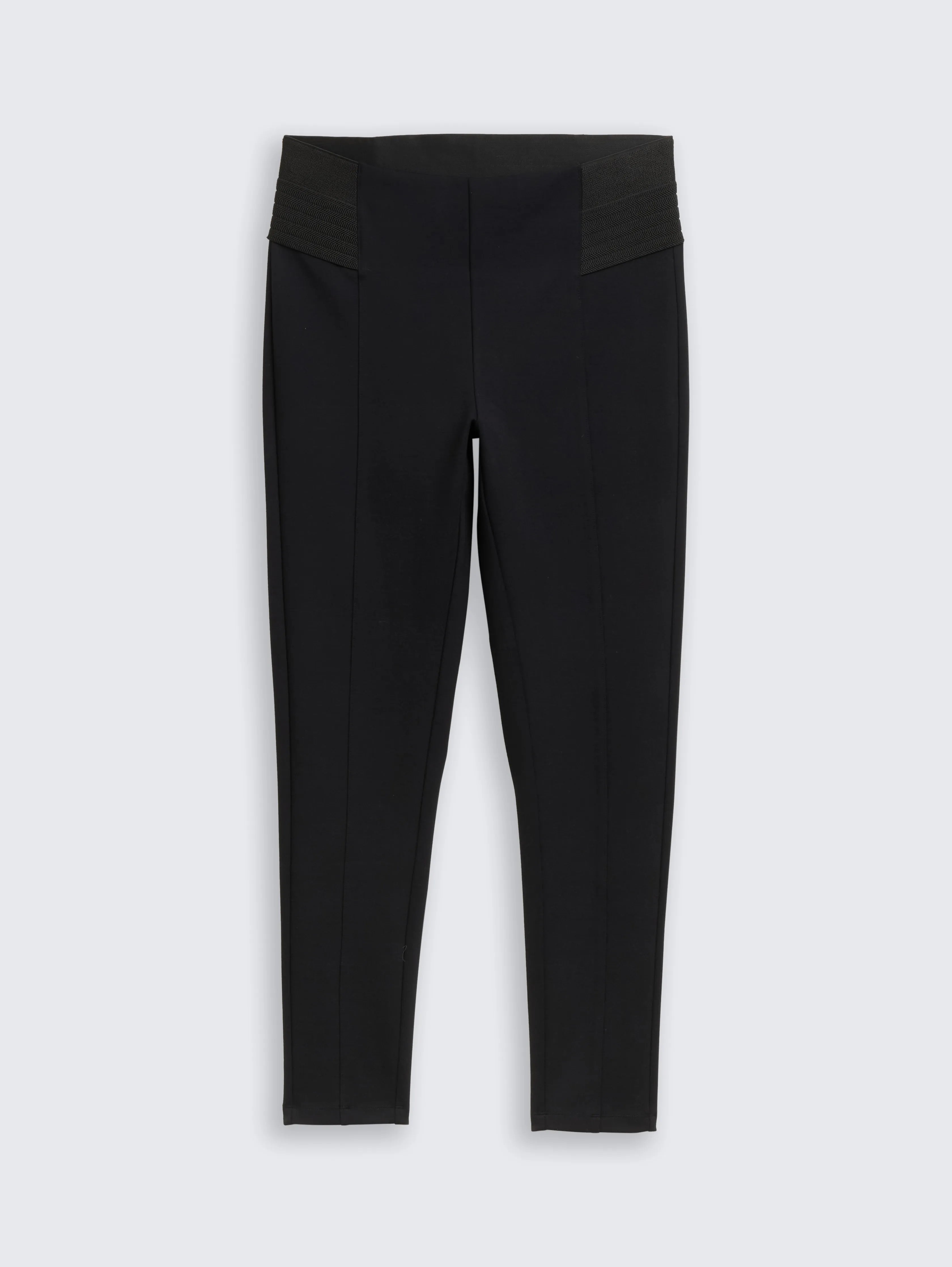 Tom Tailor_Beige_Treggings Trousers with Elasticated Waistband_1048842_14482_03
