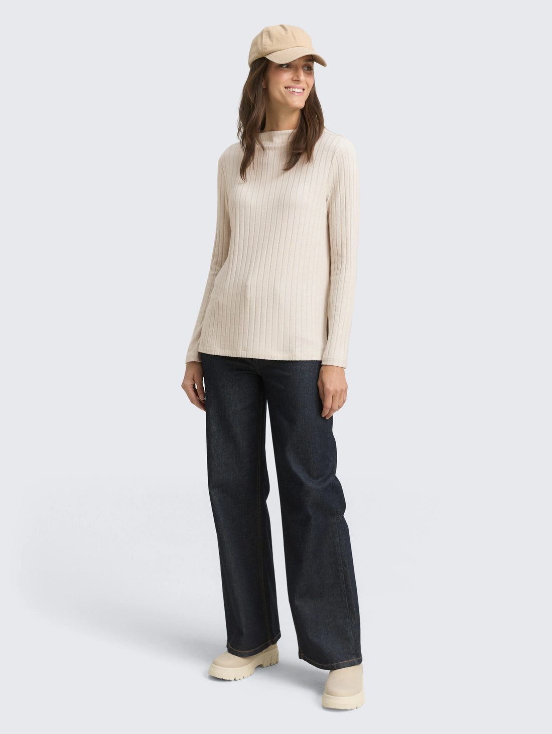 Tom Tailor_0_Cosy Long-Sleeved Shirt with Stand-Up Collar_1048934_36844_01