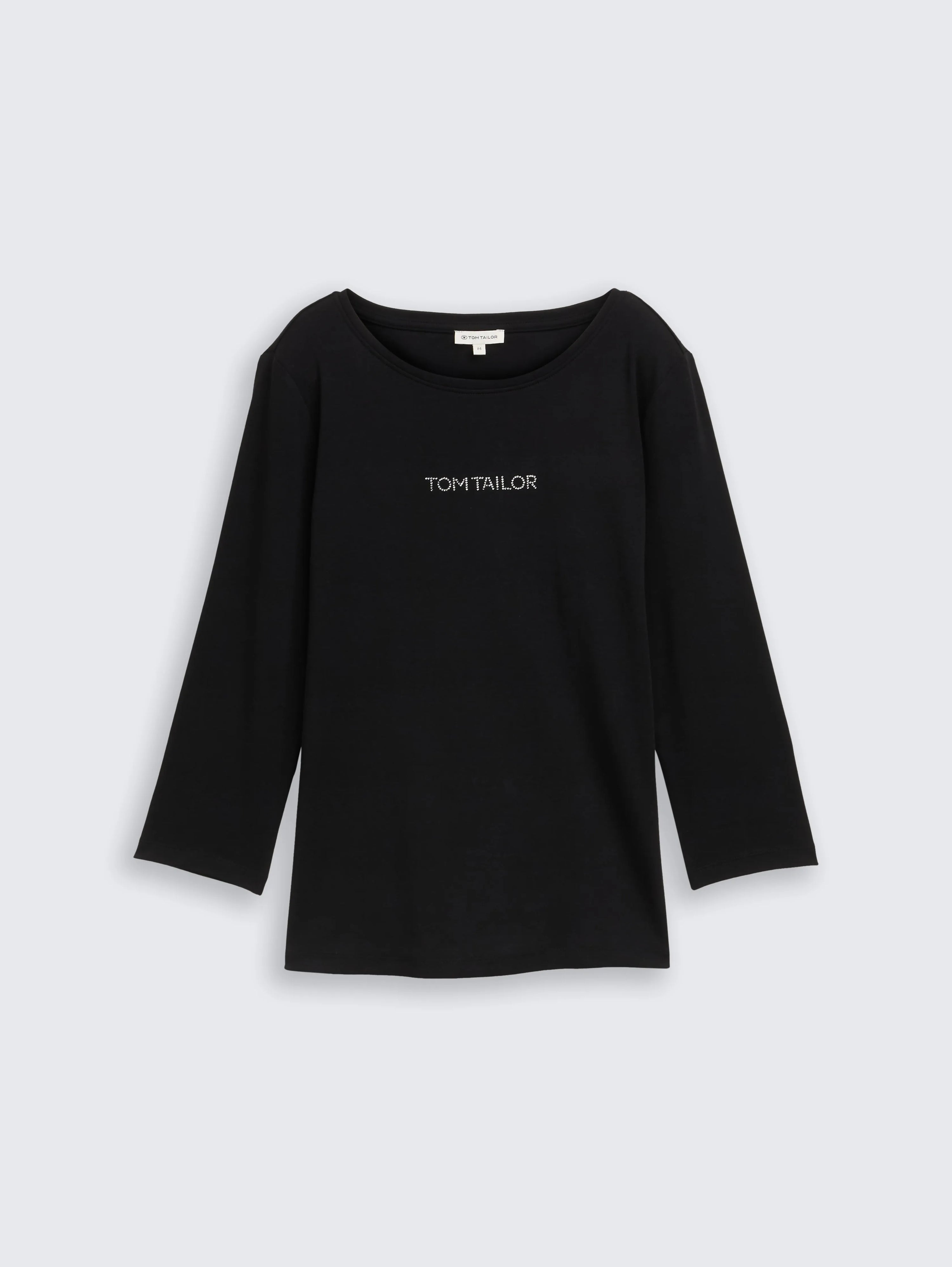 Tom Tailor_0_Slim Fit Long-Sleeved Shirt with Glitter Logo_1048941_14482_04
