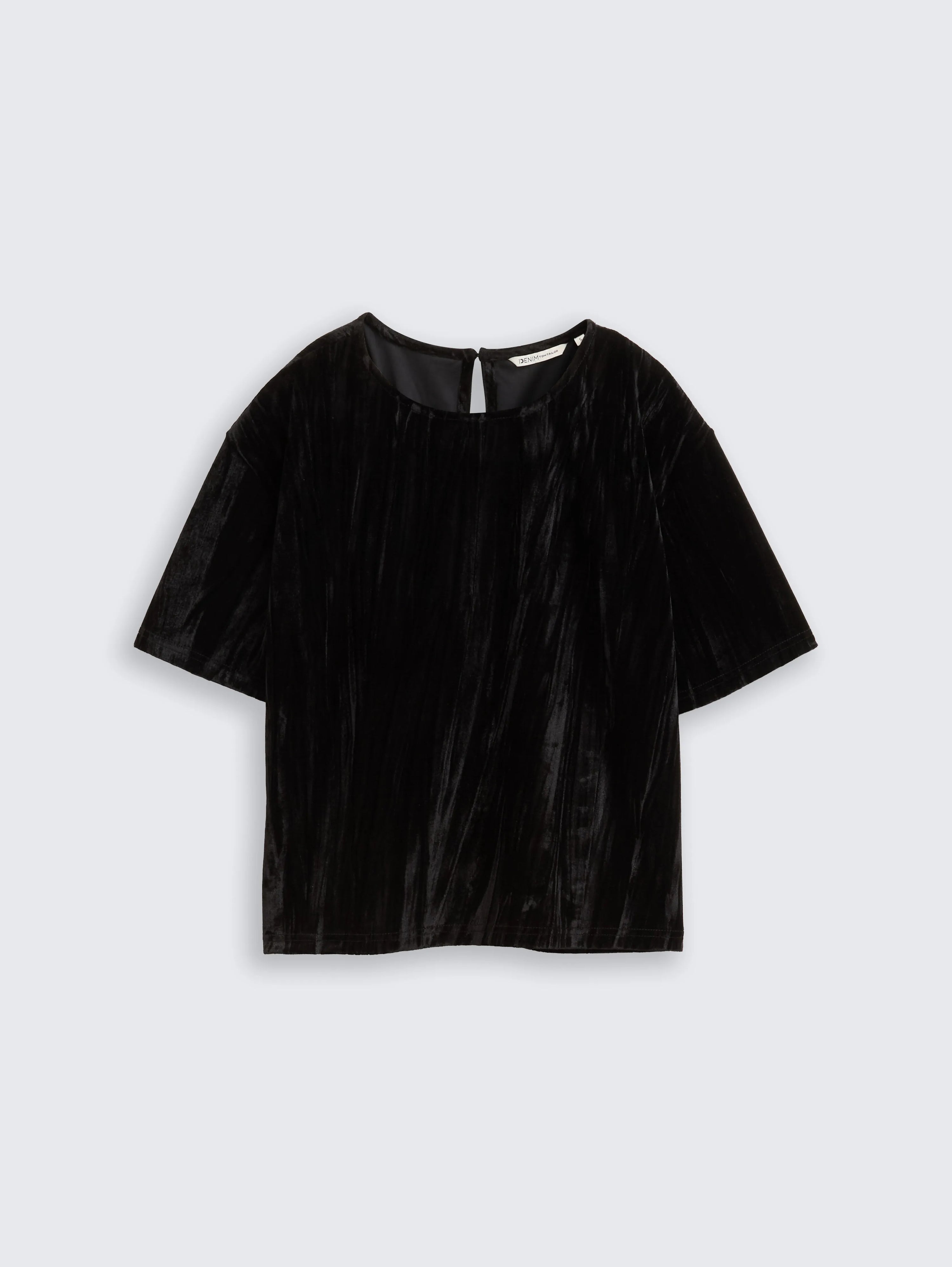 Tom Tailor_Gray_Loose Fit Velvet T-Shirt_1048977_14482_04