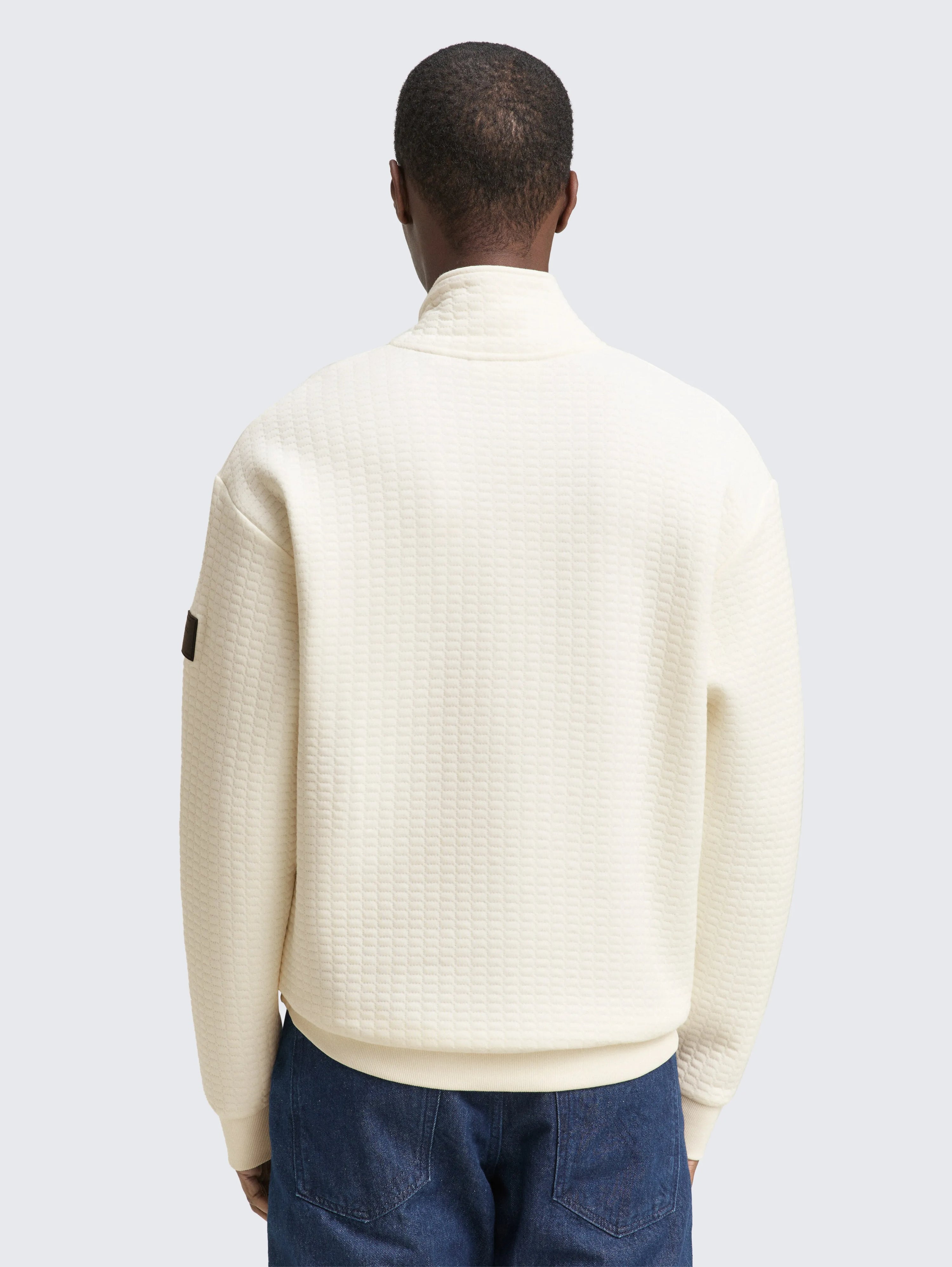 Tom Tailor_Blue_Troyer Sweatshirt with Logo Badge_1049006_12906_03
