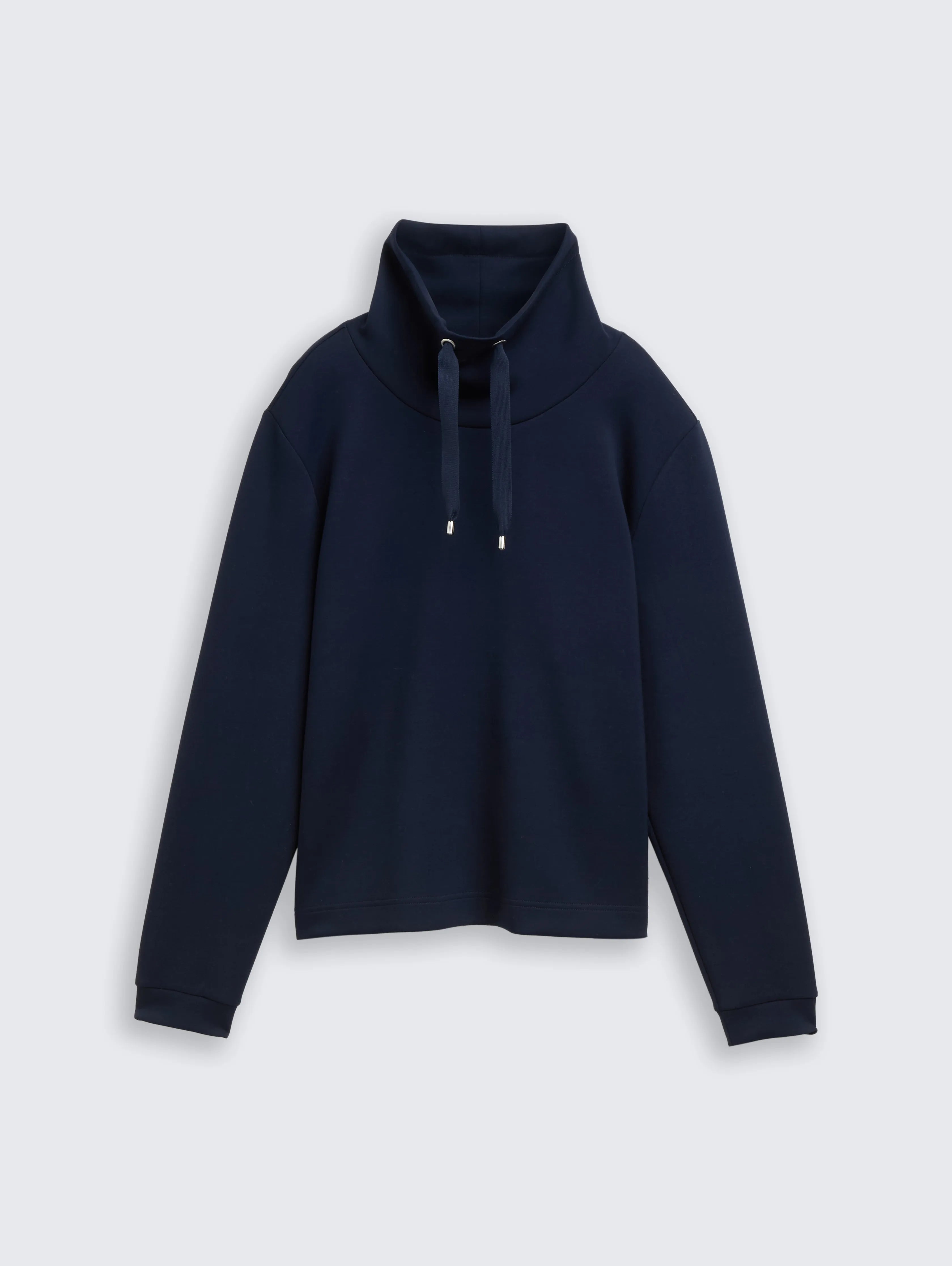 Tom Tailor_Brown_Scuba Sweatshirt with Stand-Up Collar_1049025_10668_04