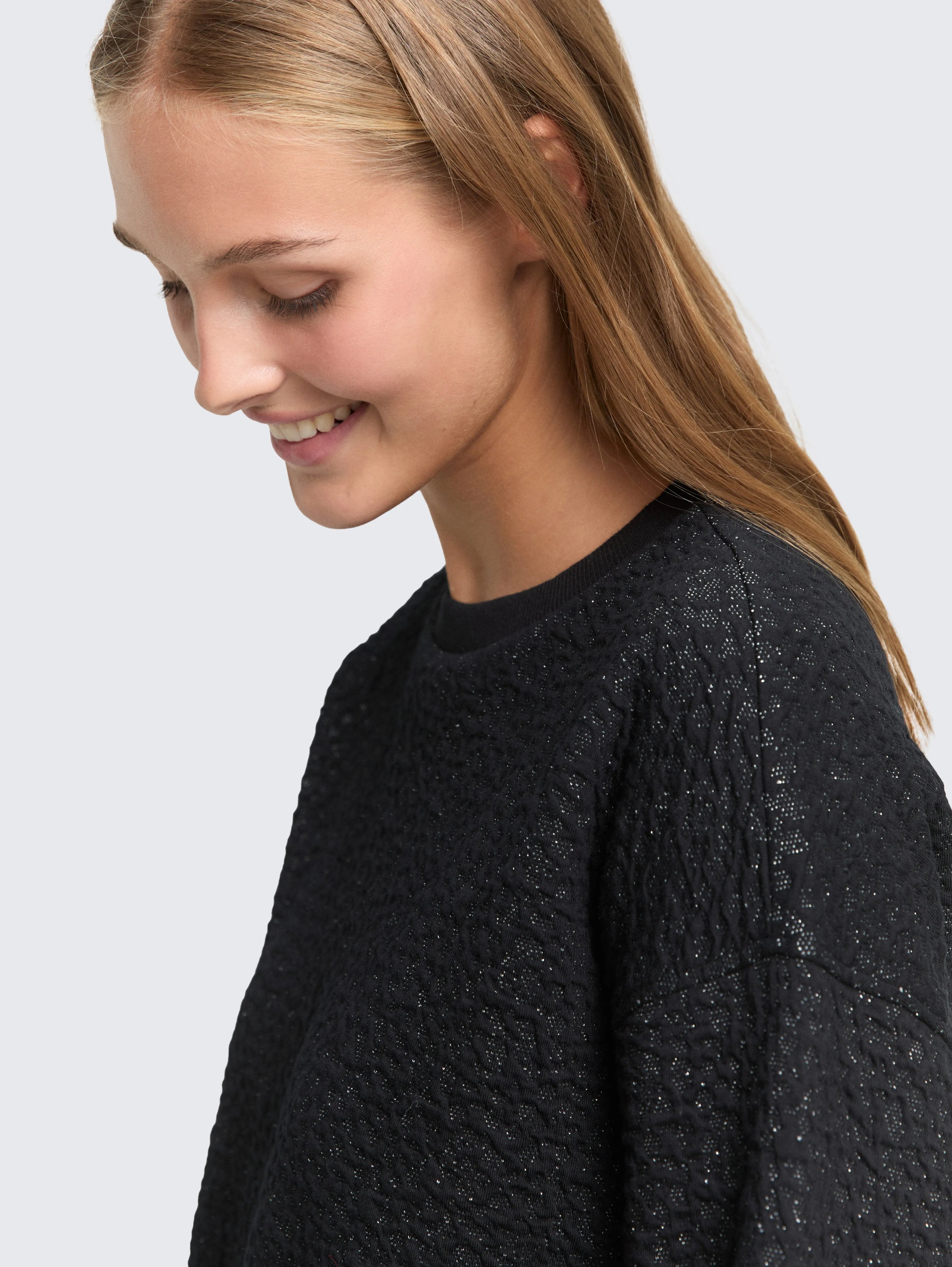 Tom Tailor_0_Sweatshirt with Glitter Effect_1049055_34029_05