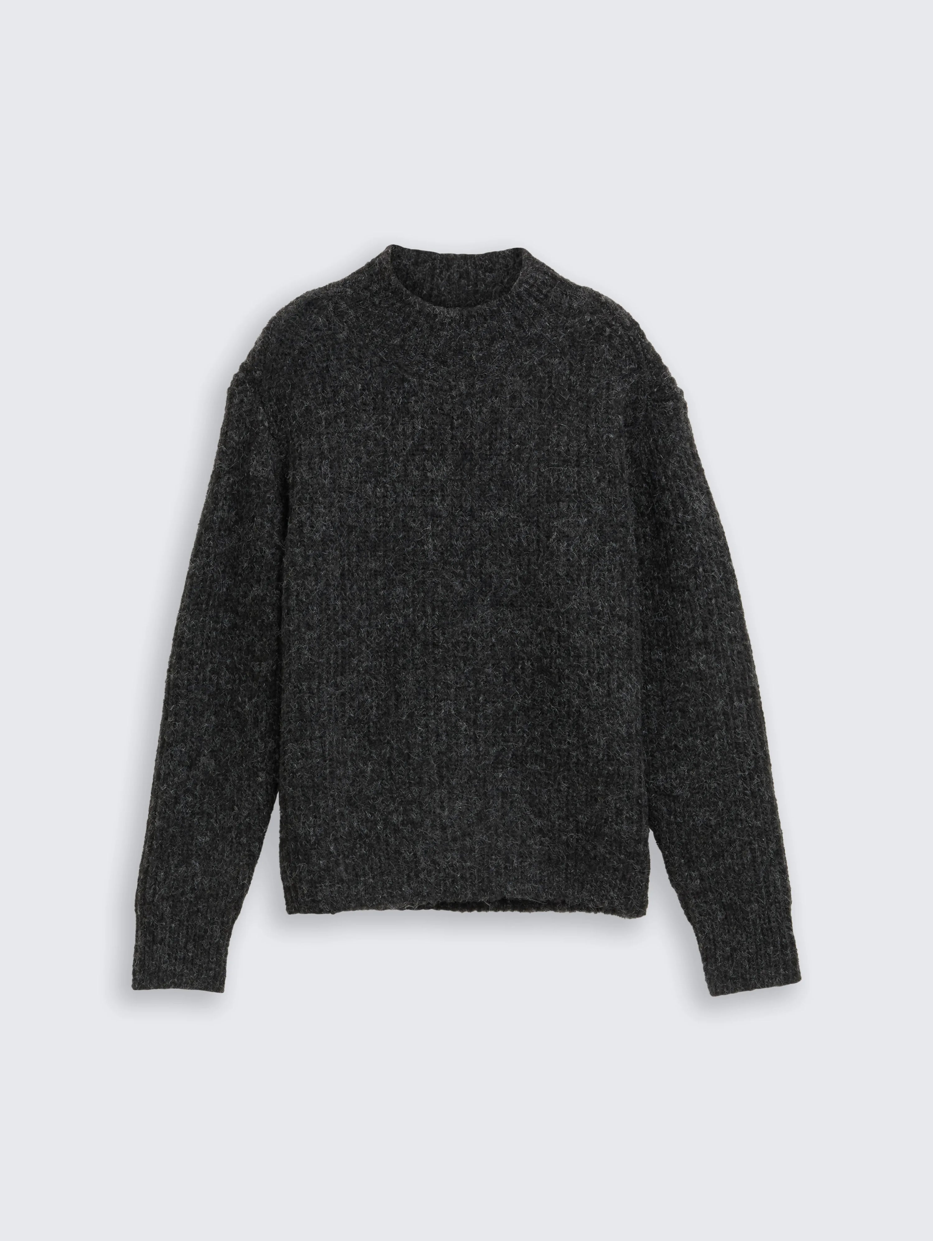 Tom Tailor_White_Relaxed Fit Knitted Jumper with Stand-Up Collar_1049071_10522_04