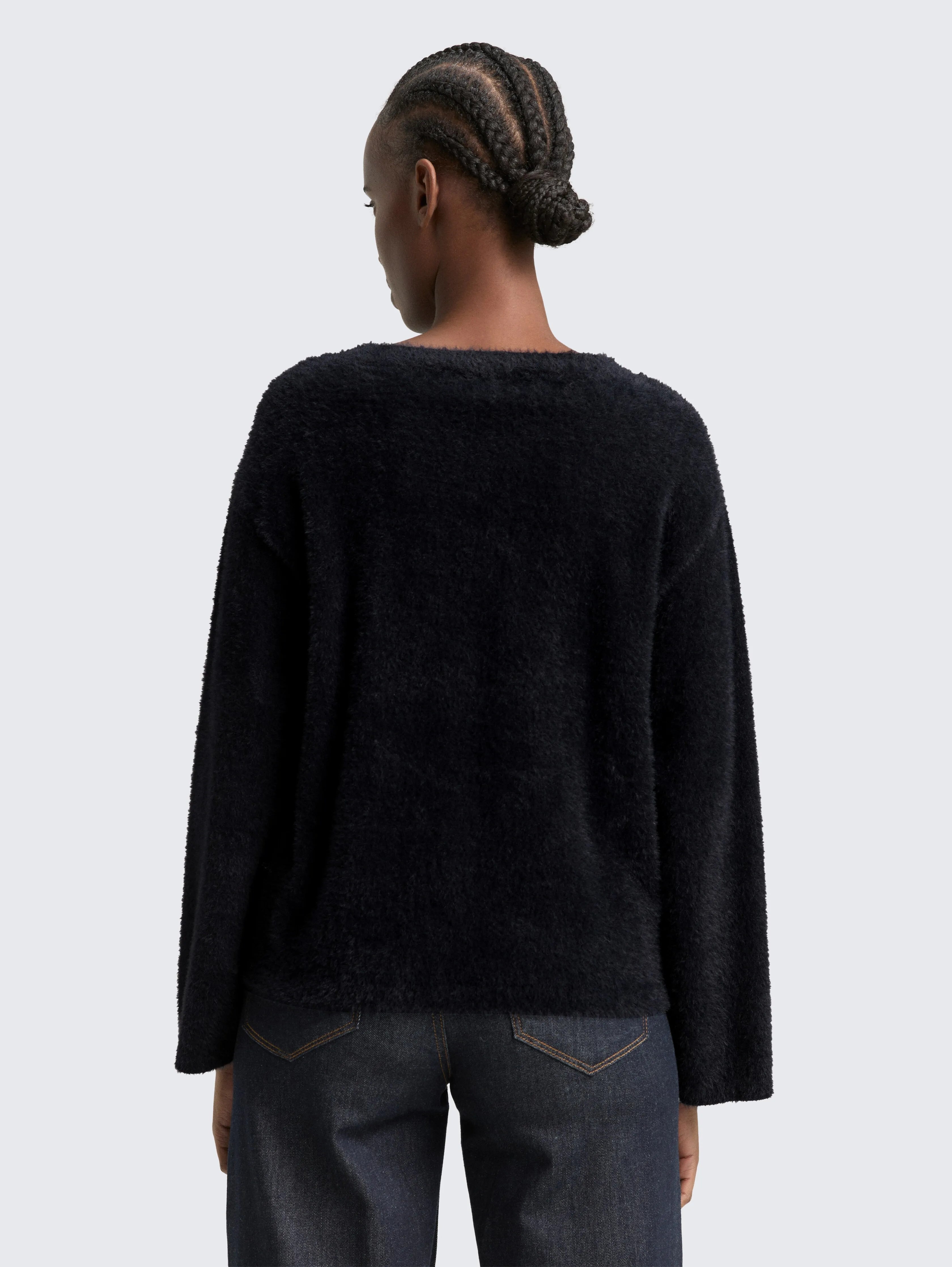 Tom Tailor_Red_Knitted Jumper Made From Feather Yarn_1049083_14482_03