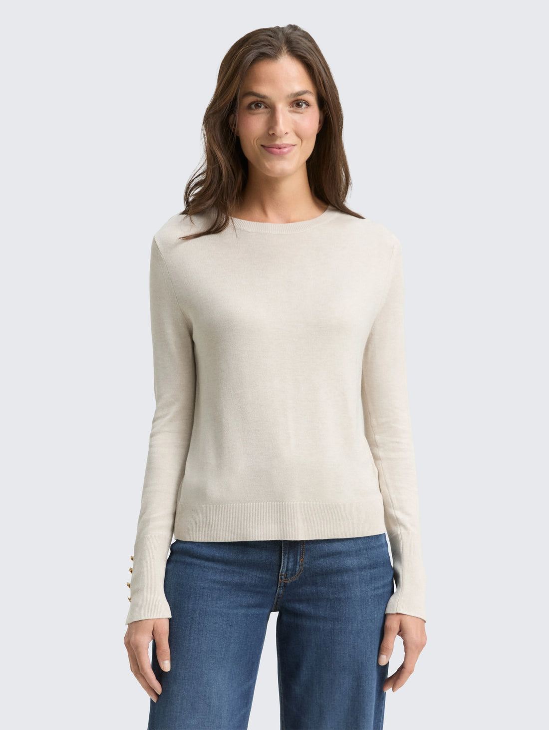 Tom Tailor_Gray_Knitted Jumper with Button Details_1049125_36844_02