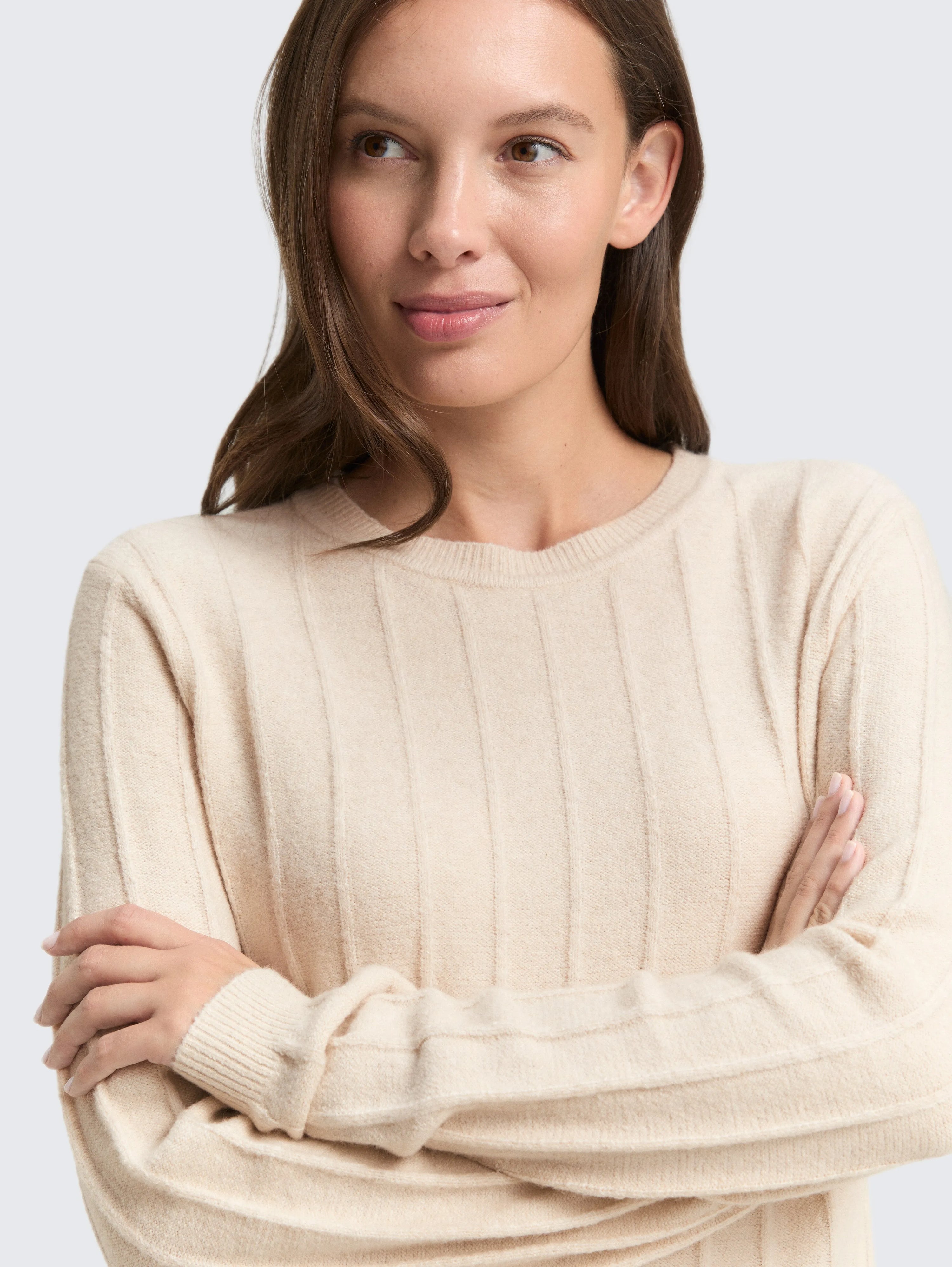 Tom Tailor_Gray_Rib Knit Jumper with Wool Content_1049129_36844_05
