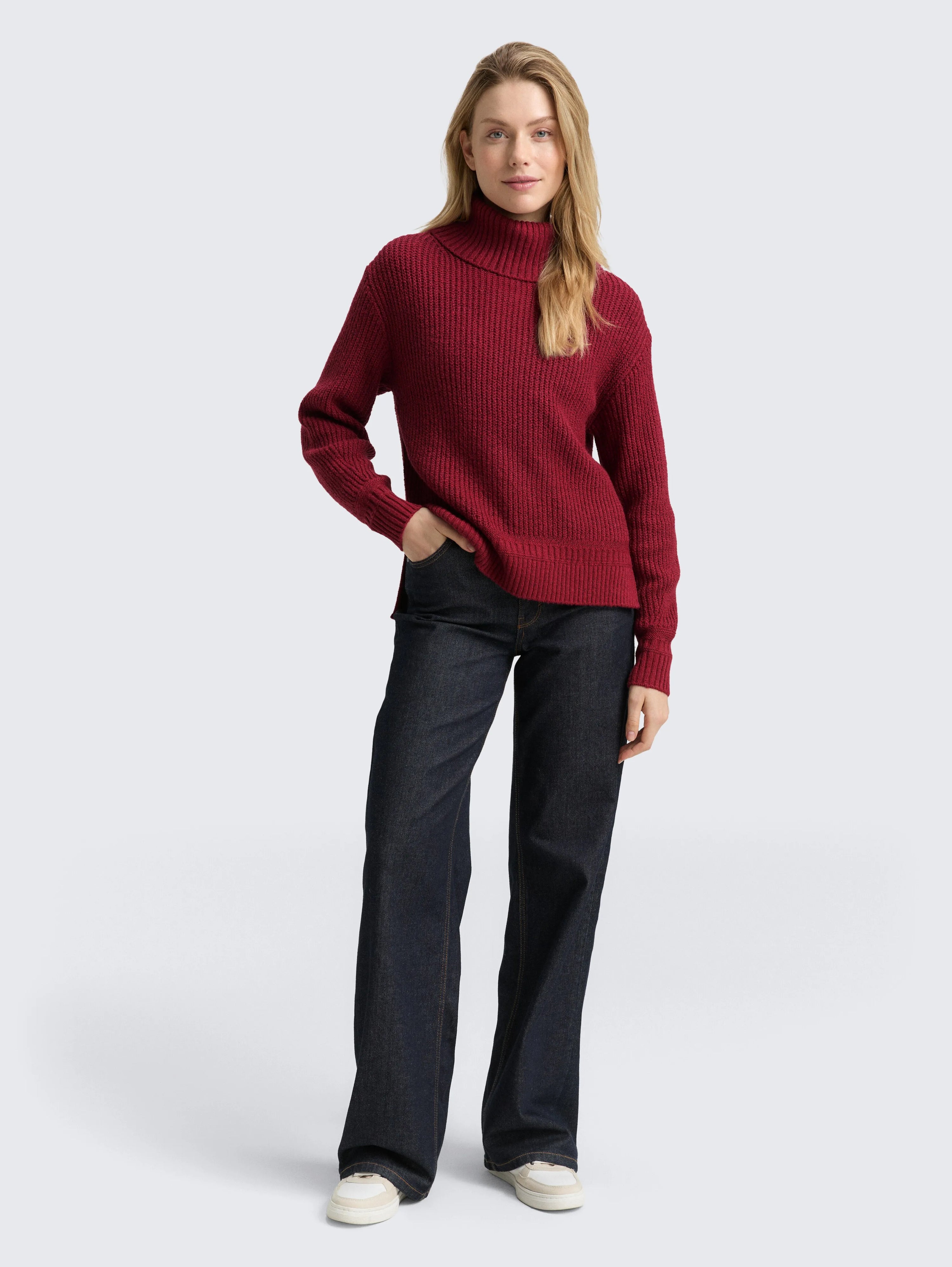 Tom Tailor_Gray_Loose Fit Turtleneck Jumper_1049137_39063_01