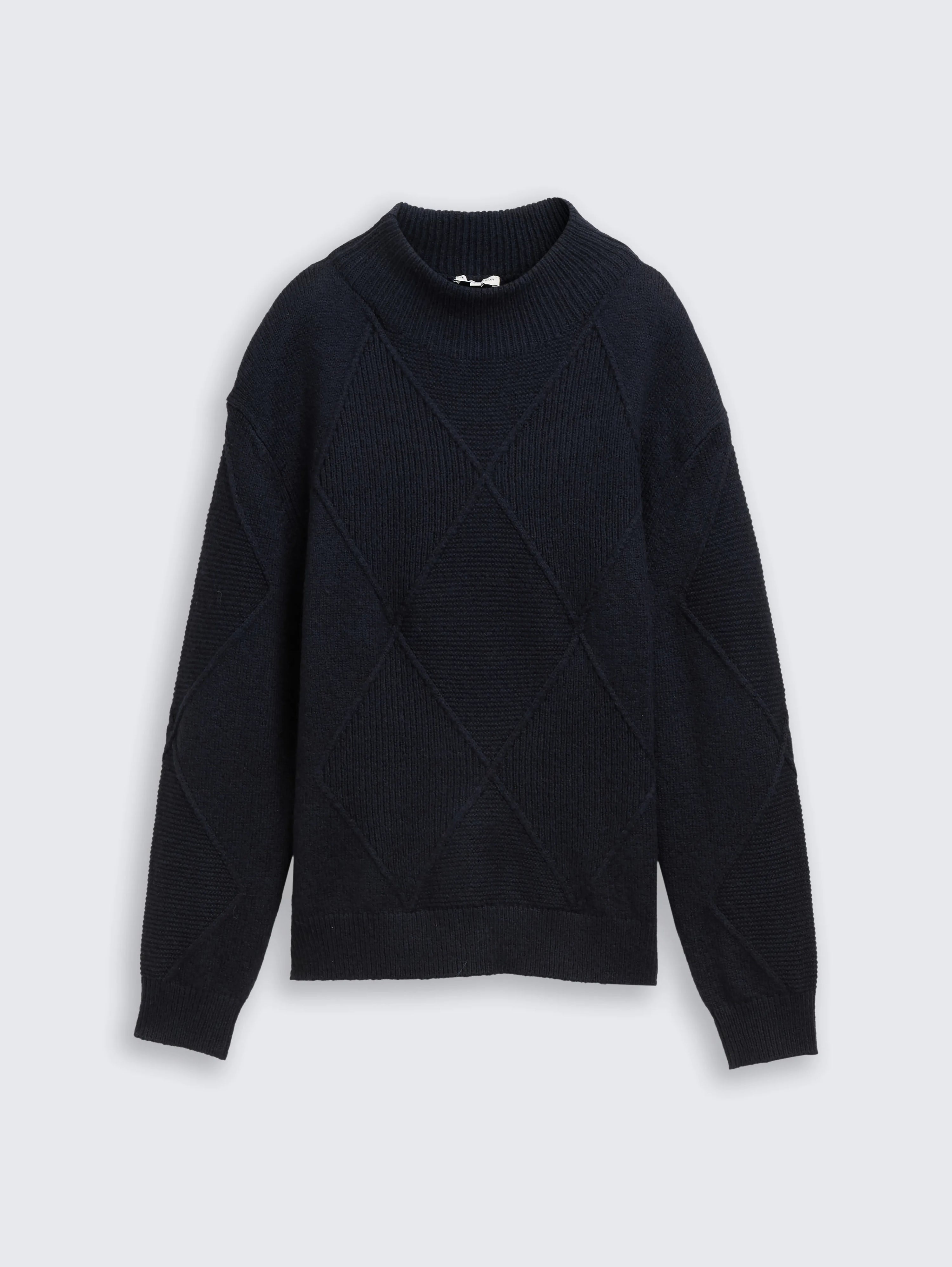 Tom Tailor_0_Loose Fit Knitted Jumper with Stand-Up Collar_1049140_10668_04