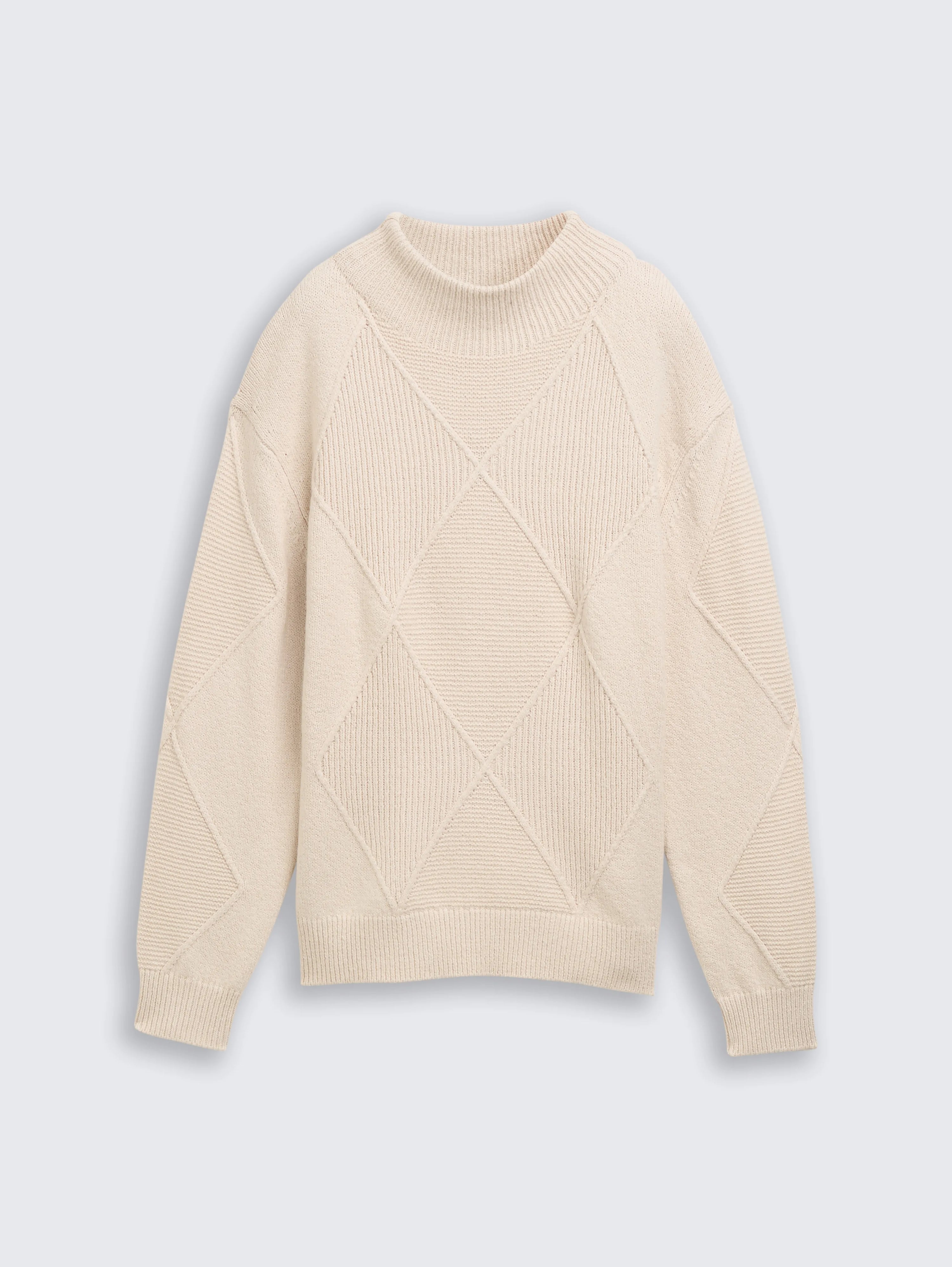 Tom Tailor_0_Loose Fit Knitted Jumper with Stand-Up Collar_1049140_29517_04