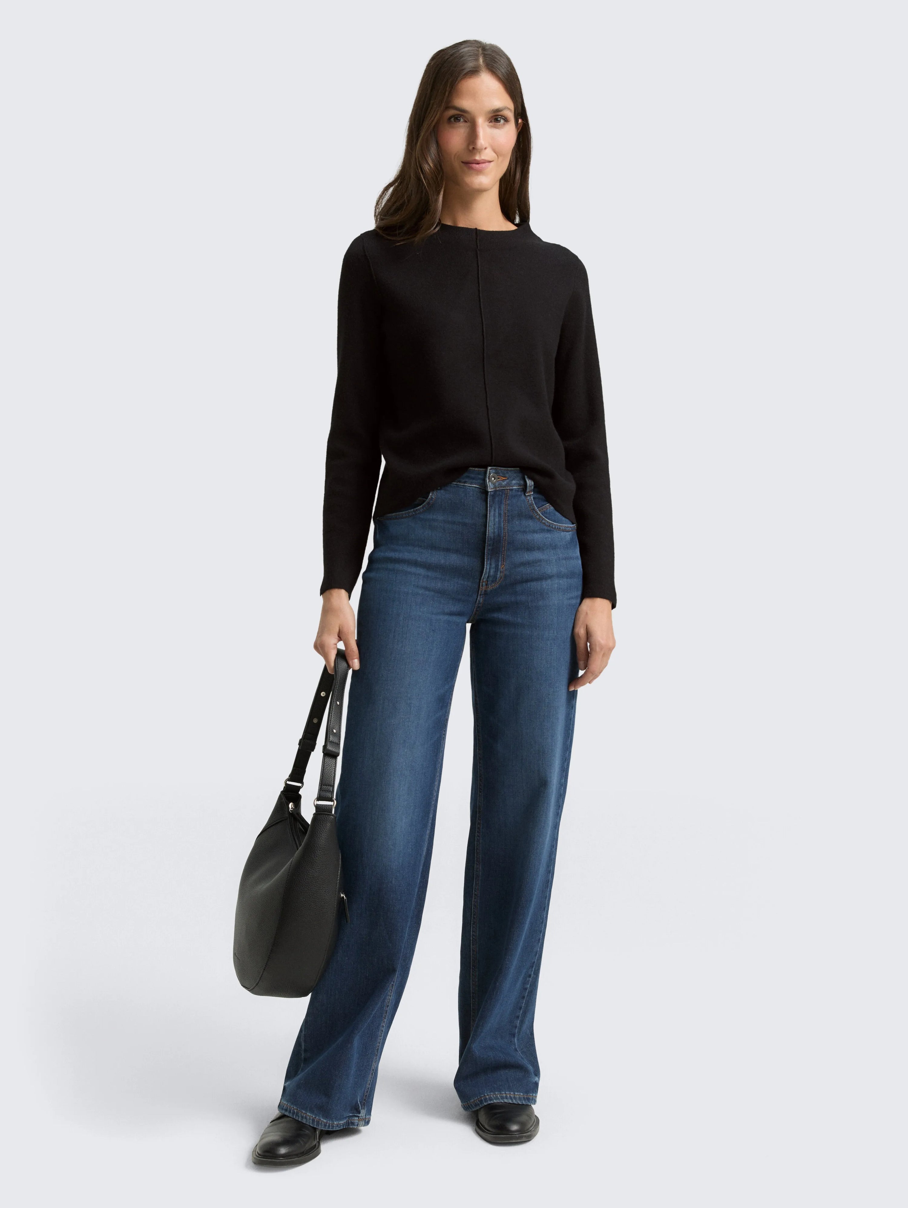 Tom Tailor_0_Cropped Knitted Jumper with Stand-Up Collar_1049163_14482_02