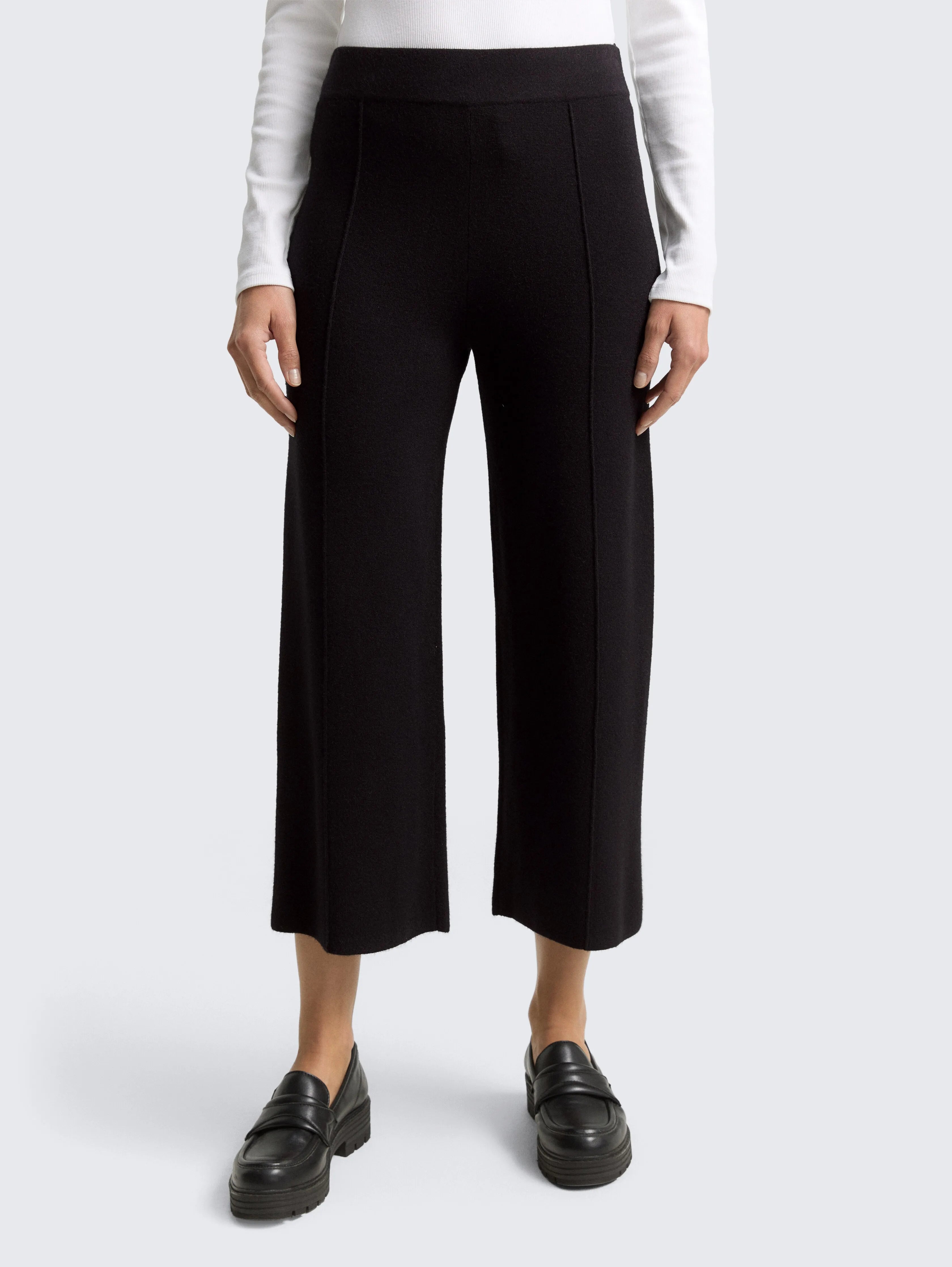 Tom Tailor_Gray_Culotte Knit Trousers_1049165_14482_05