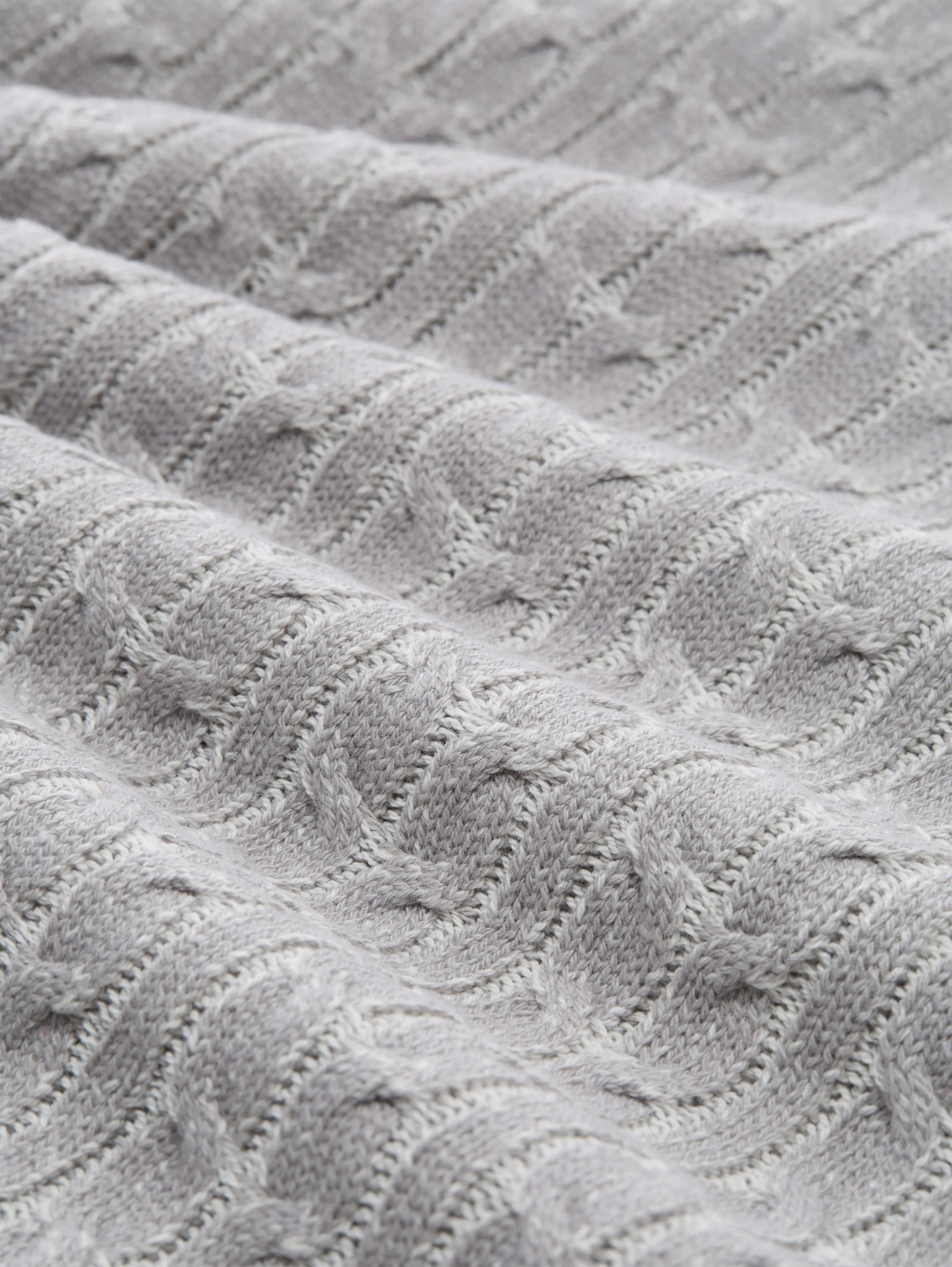 Tom Tailor_Gray_Troyer Knitted Jumper with Cable Knit_1049370_39407_06