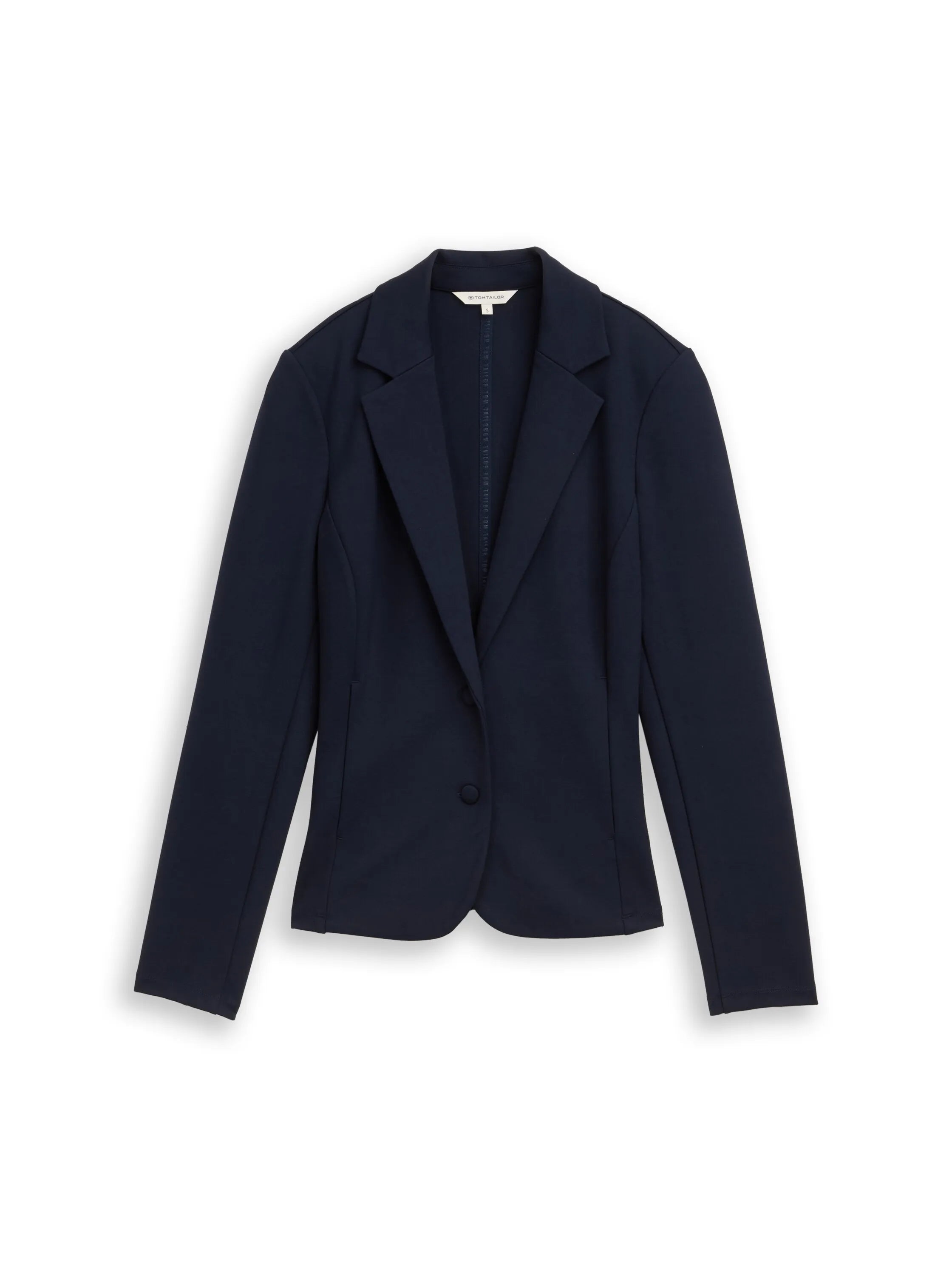 Tom Tailor Sky Captain Blue Women Slim Fit Blazer with Slit Pockets SKU: 1049772_10668 Image 06