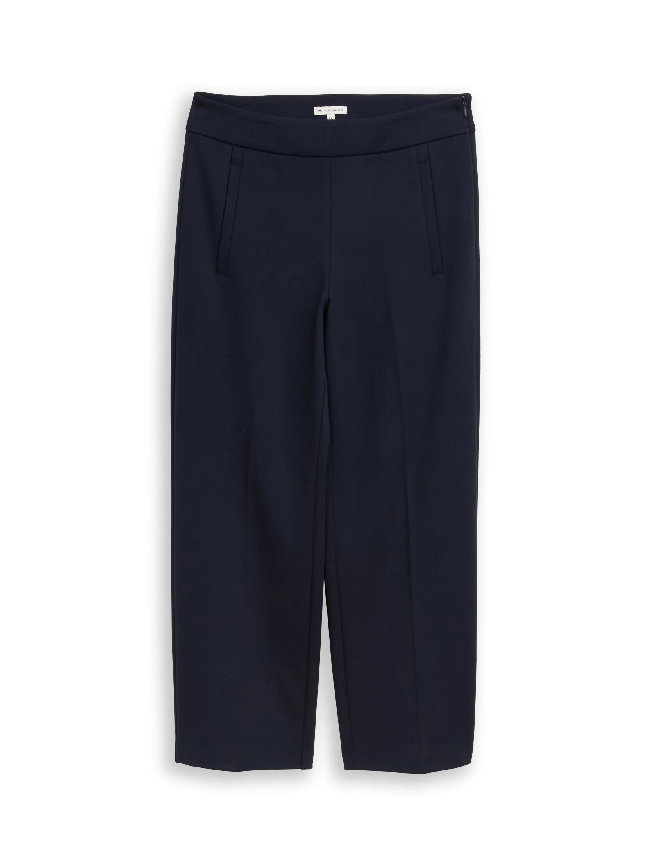 Tom Tailor Sky Captain Blue Women Ttmia Straight Cropped Trousers SKU: 1049981_10668 Image 06
