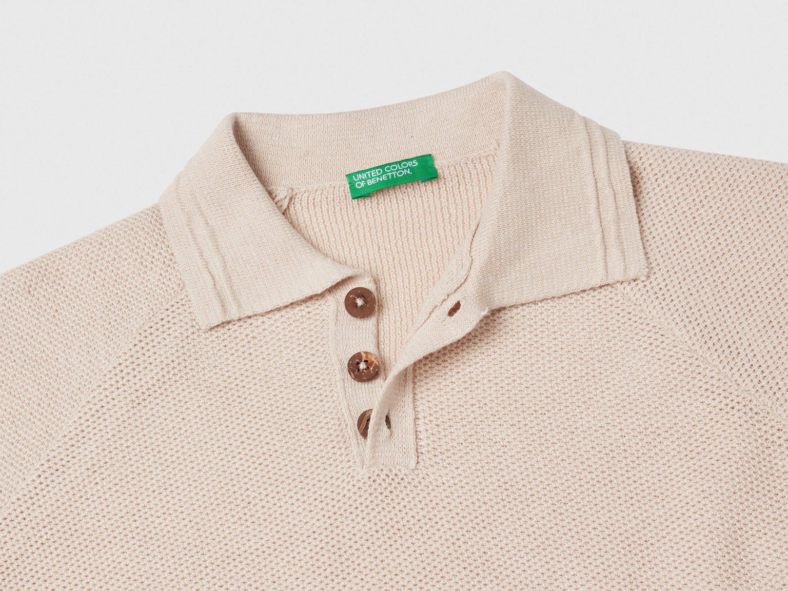 Benetton_Short Sleeve Polo in Linen Blend_104NC3005_752_03