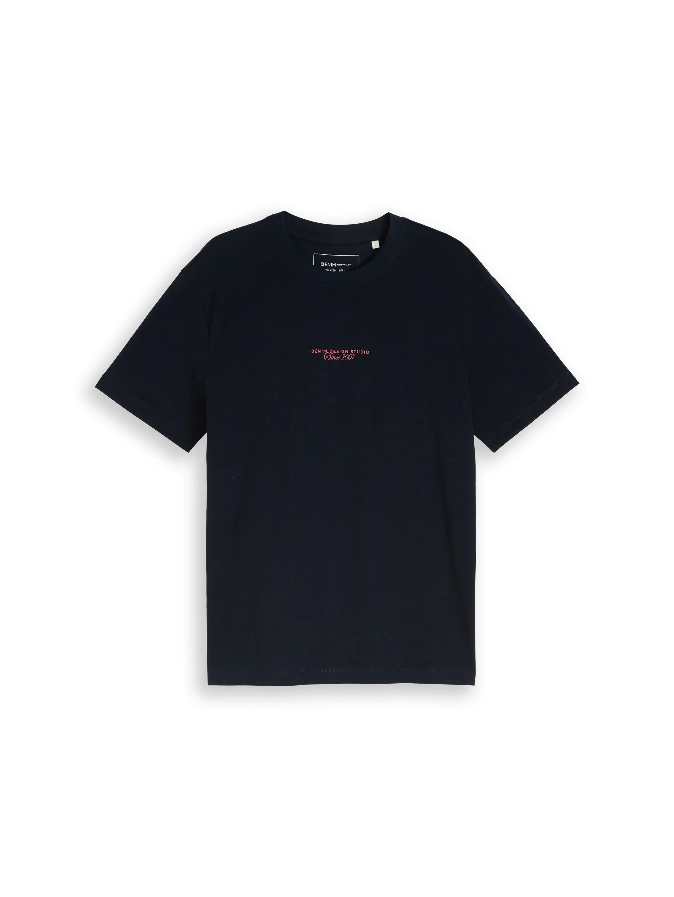 Denim Tom Tailor Sky Captain Blue Men Relaxed Fit T-Shirt with Back Print SKU: 1050262_10668 Image 06