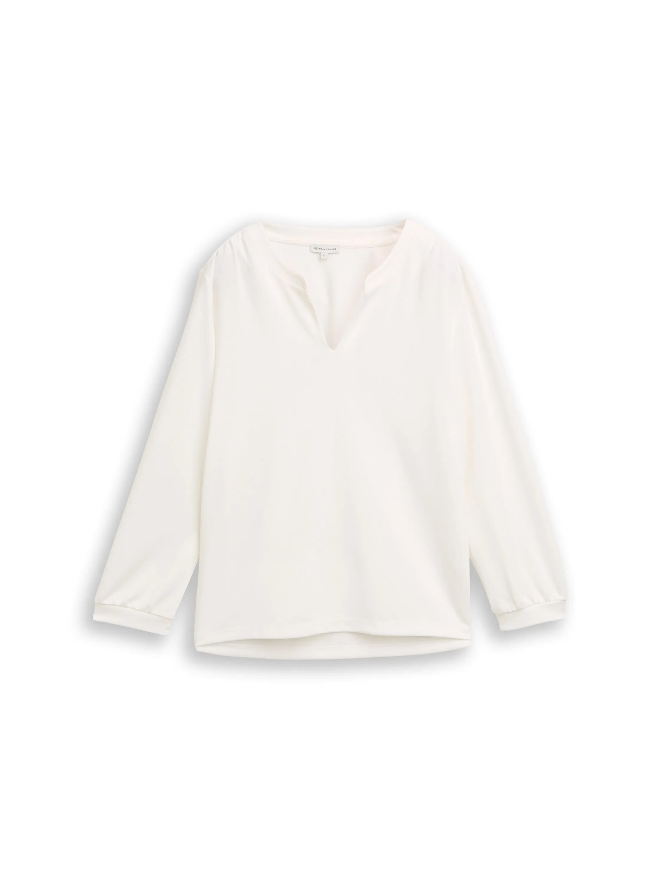 Tom Tailor Whisper White Women Long-Sleeved Shirt with Ruffles SKU: 1050430_10315 Image 06