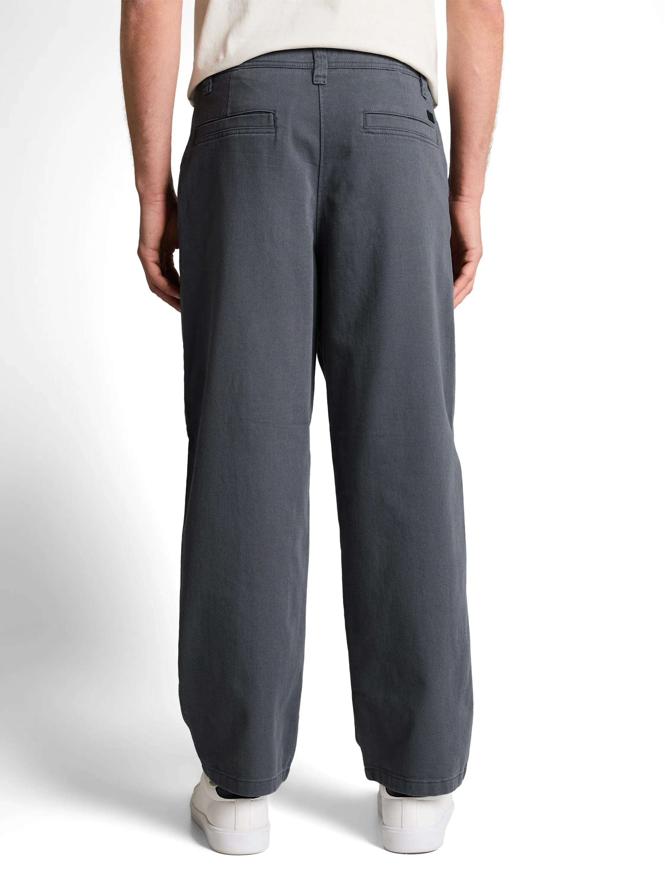 Denim Tom Tailor Urban Medium Grey Men Ttloose Cotton Chino Trousers SKU: 1051897_21756 Image 02