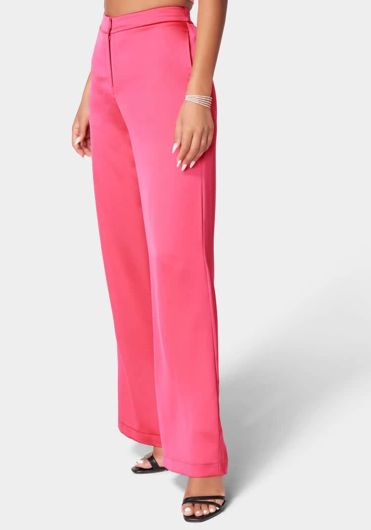 Satin Wide Leg Pant_107876_RASPBERRY SORBET_01