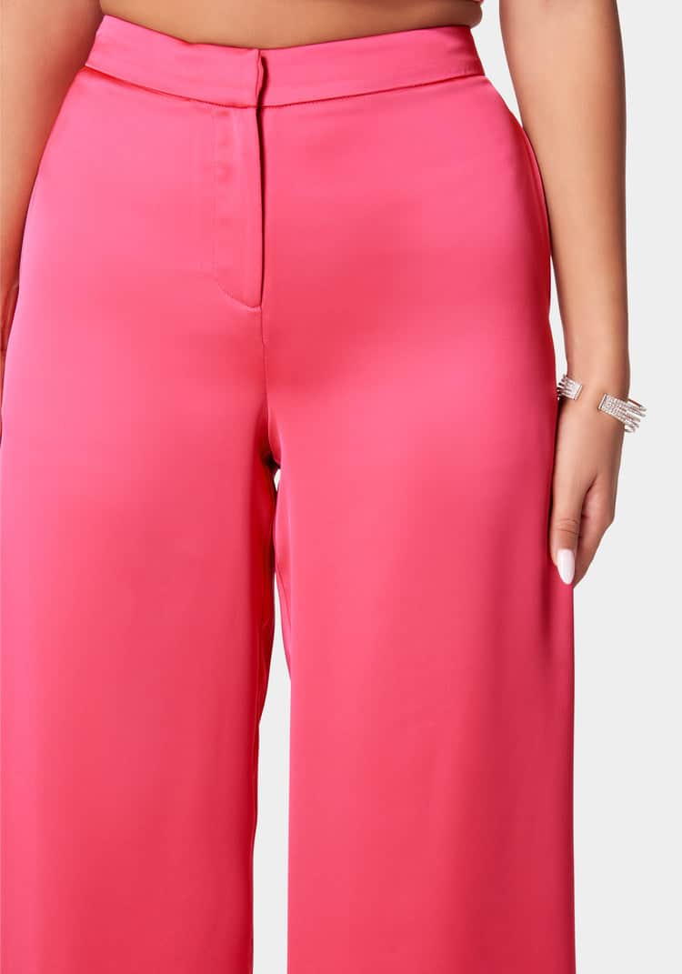 Satin Wide Leg Pant_107876_RASPBERRY SORBET_04